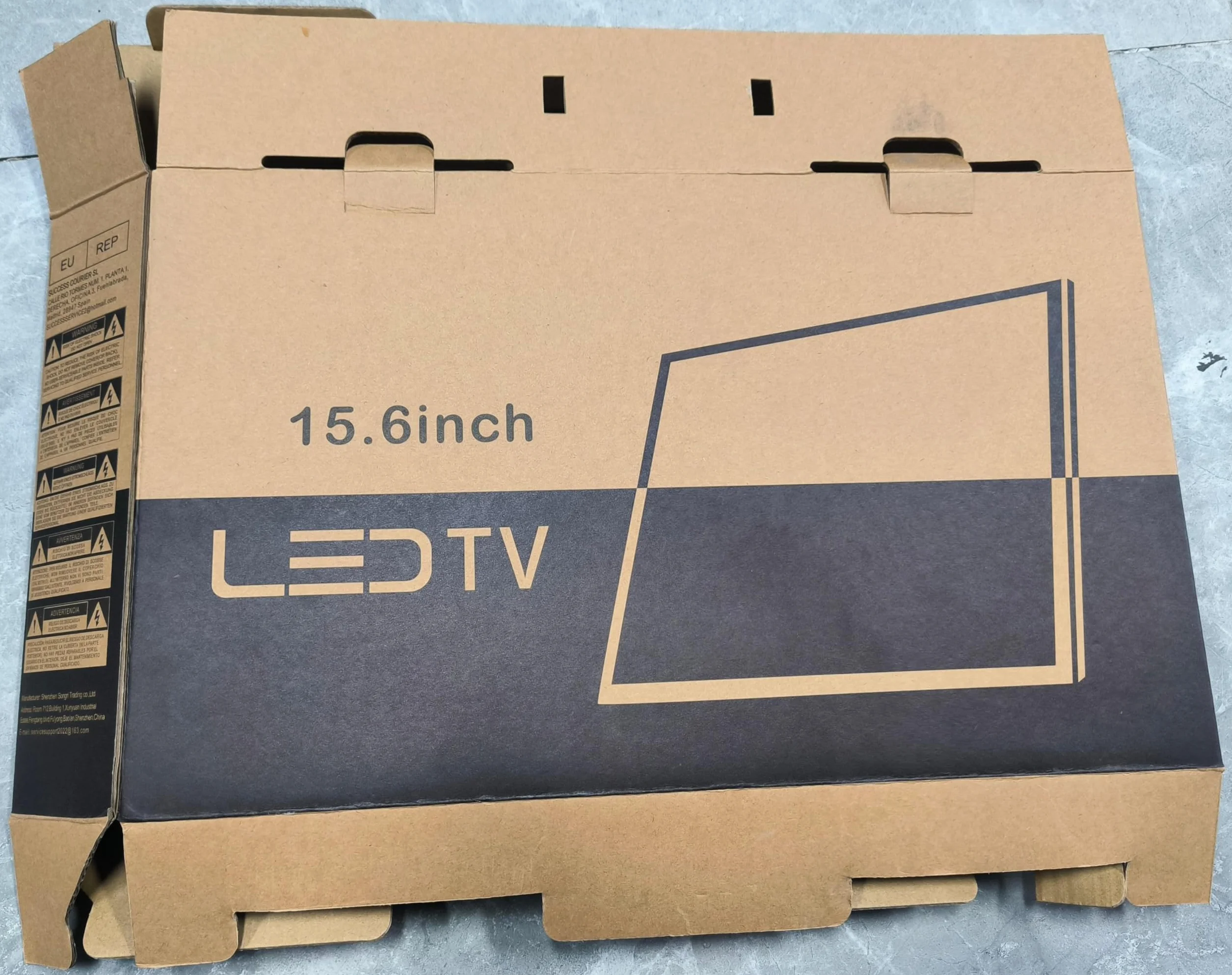 KCR TV digitale ricaricabile 15,6 pollici DVB-T2 HDMI USB