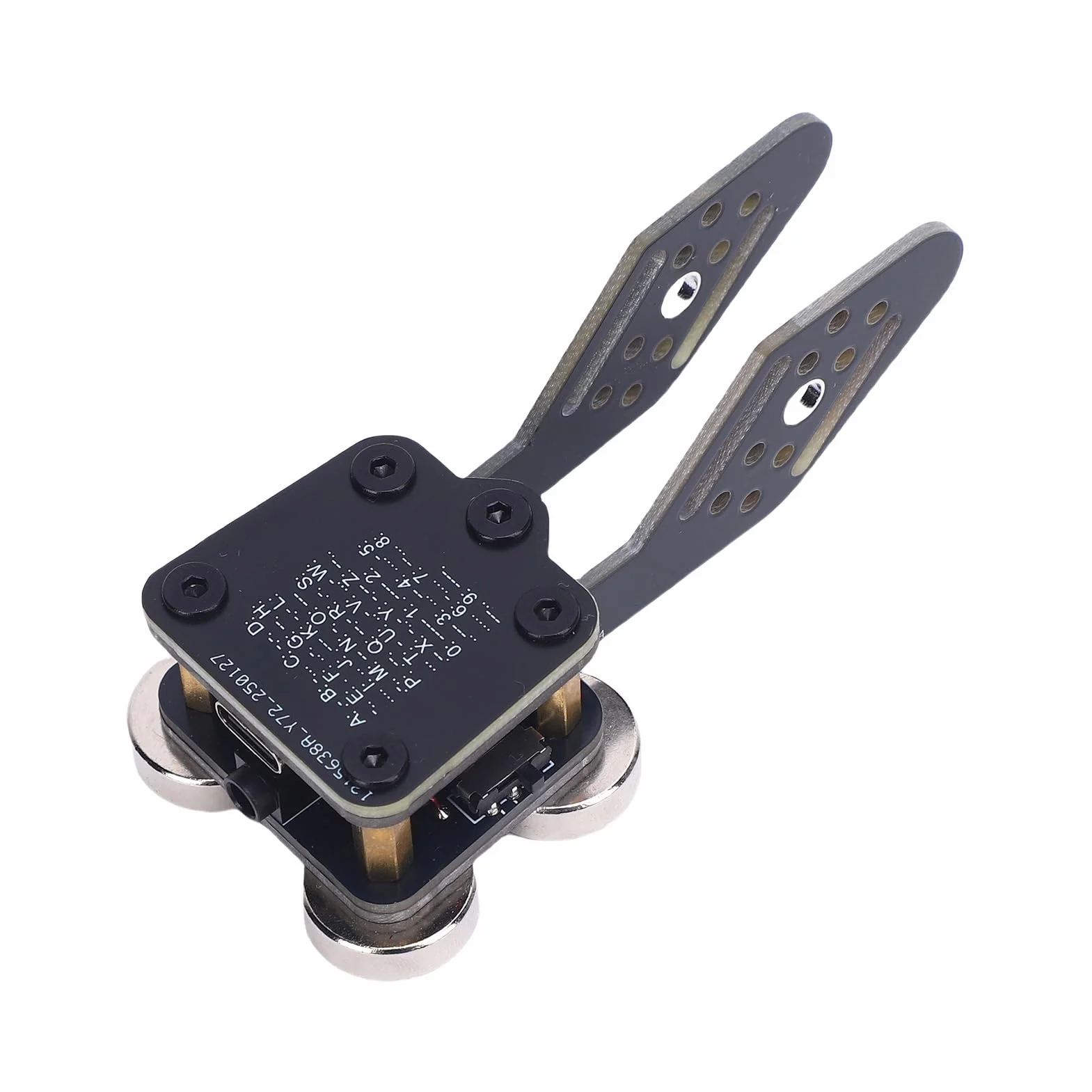CW Keyer Trainer Automatico PCB 4 Basi a Magnet Base a Doppio Paddle Morse 3,5 Mm Jack Audio Tipo C