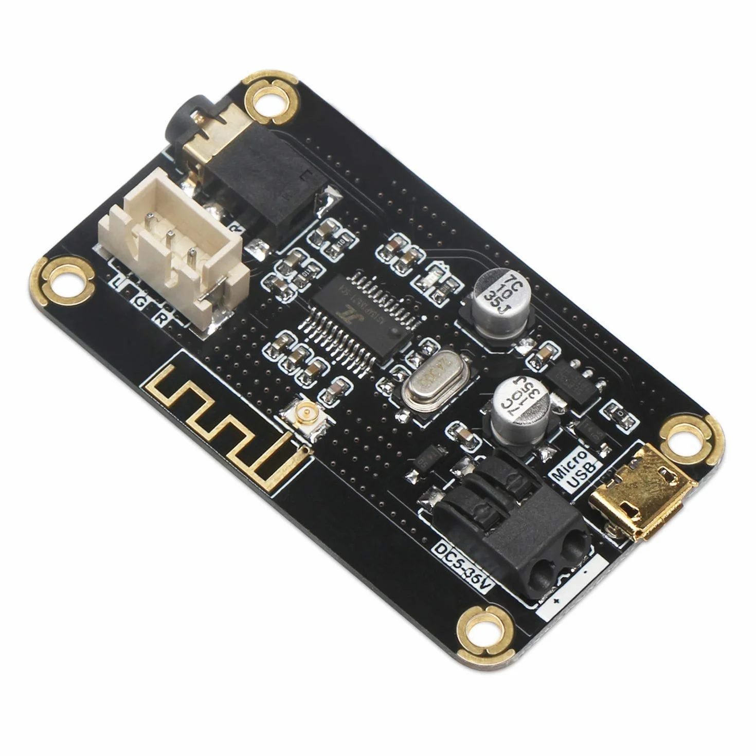 Modulo Bluetooth AS1711BT Ricevitore Audio Stereo DC 5-35V Wireless per Cuffie Fai-da-Te
