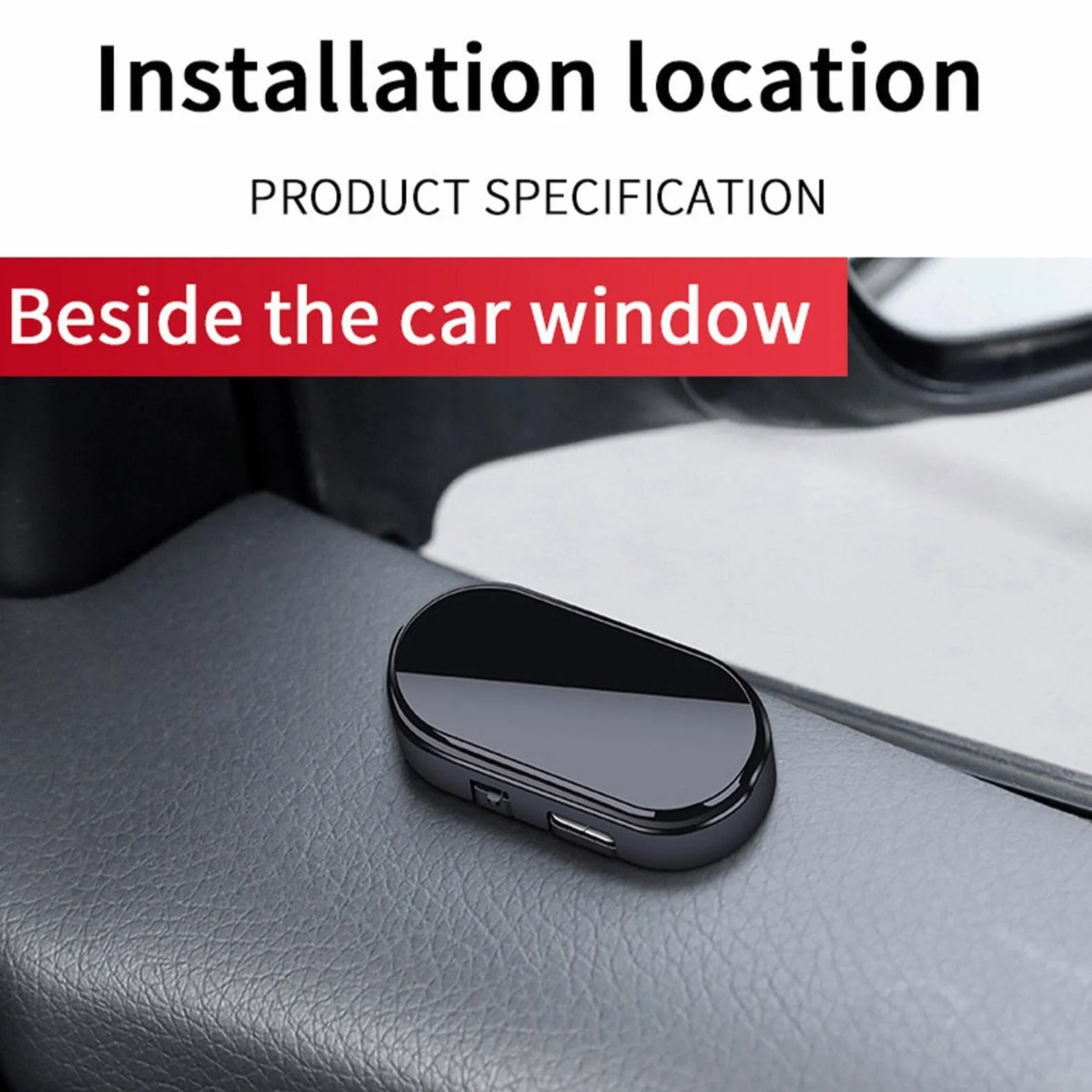 Luce di allarme per auto a energia solare LED blu 360° base magnetica ricarica USB