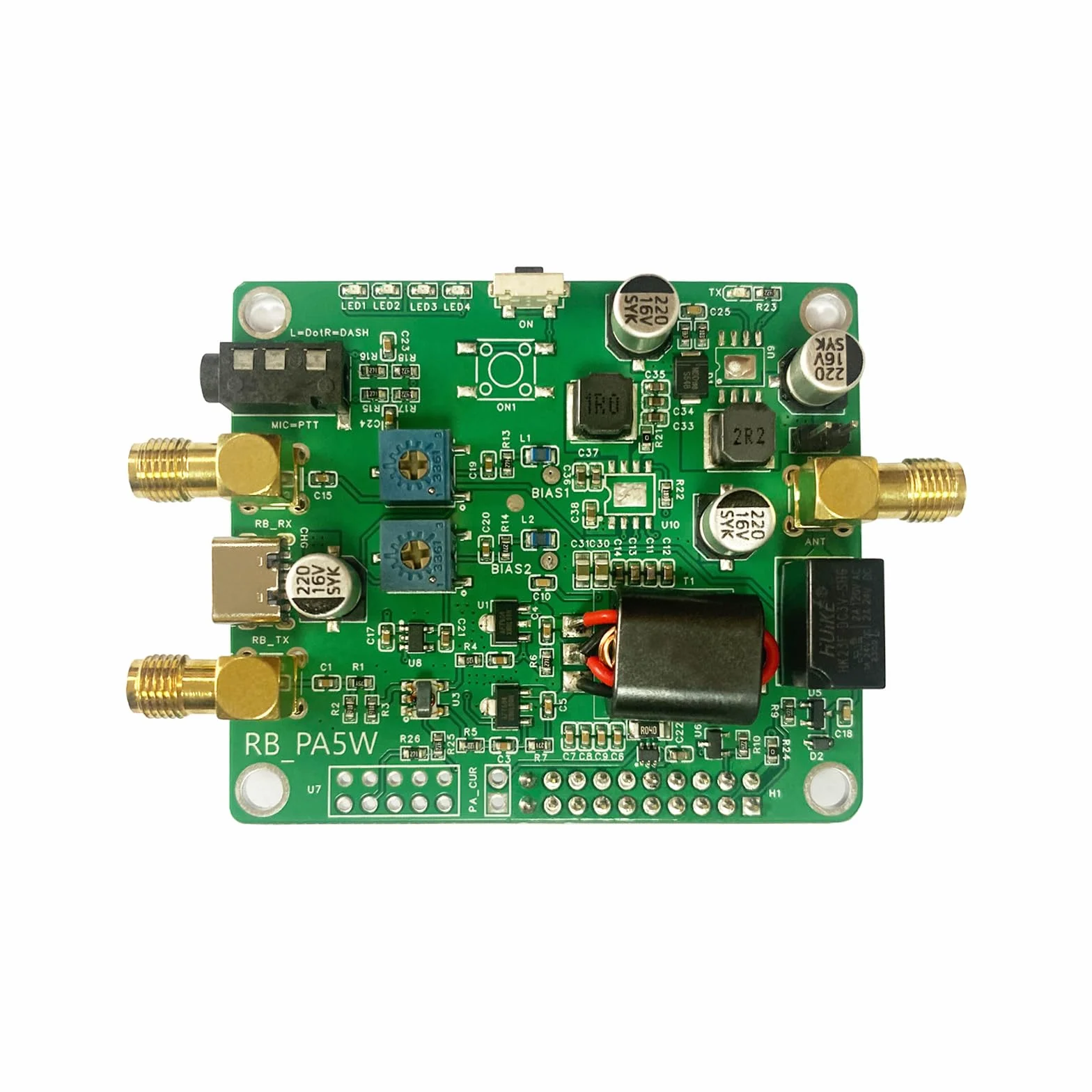 AURSINC Piastra preamplificatore Radioberry, amplificatore di potenza HF 1,5W-3W uscita 10W-100W