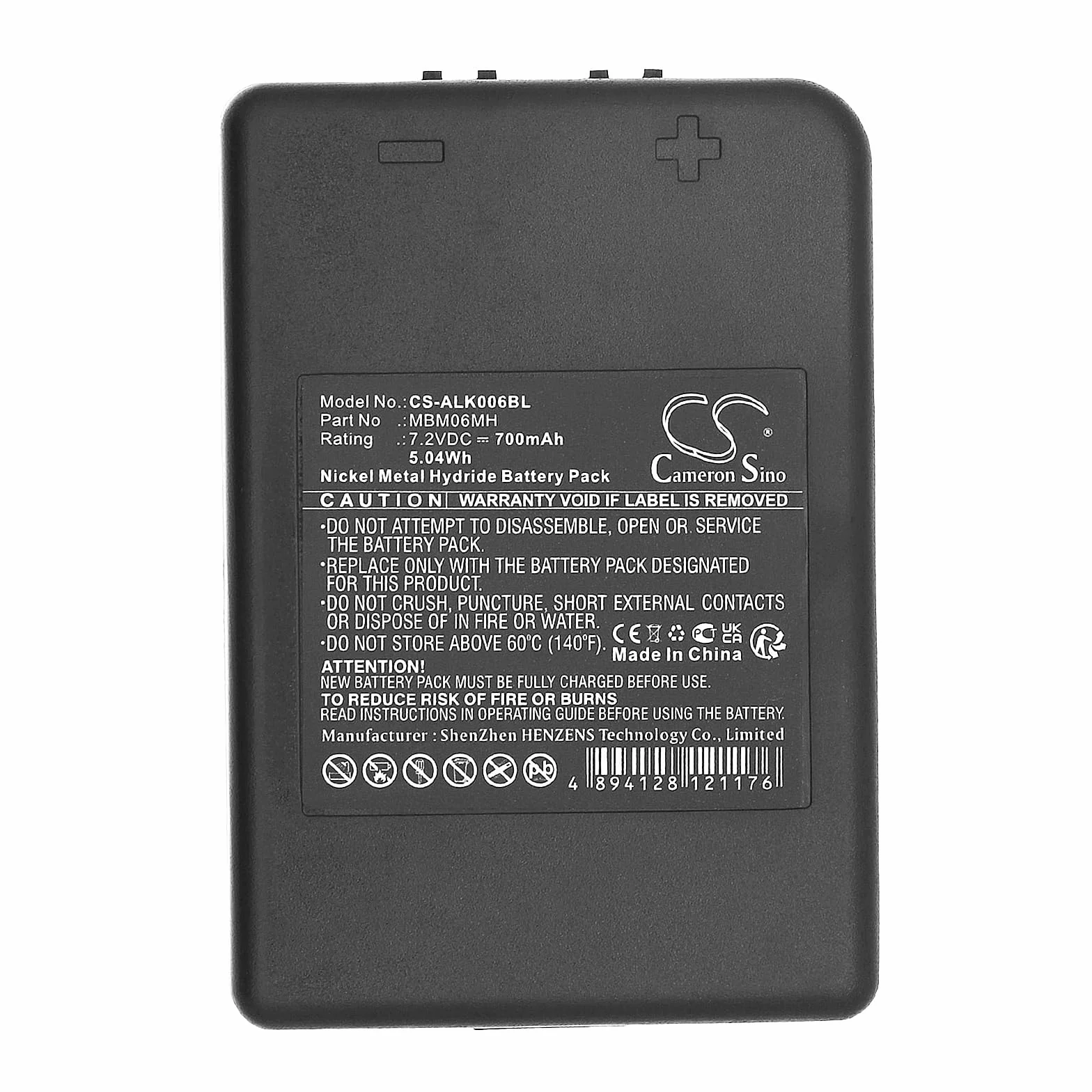 TECHTEK Batteria 700mAh compatibile con Autec E16 KTC, Sirio 42, Modular MJ, MK, DF, MJ04