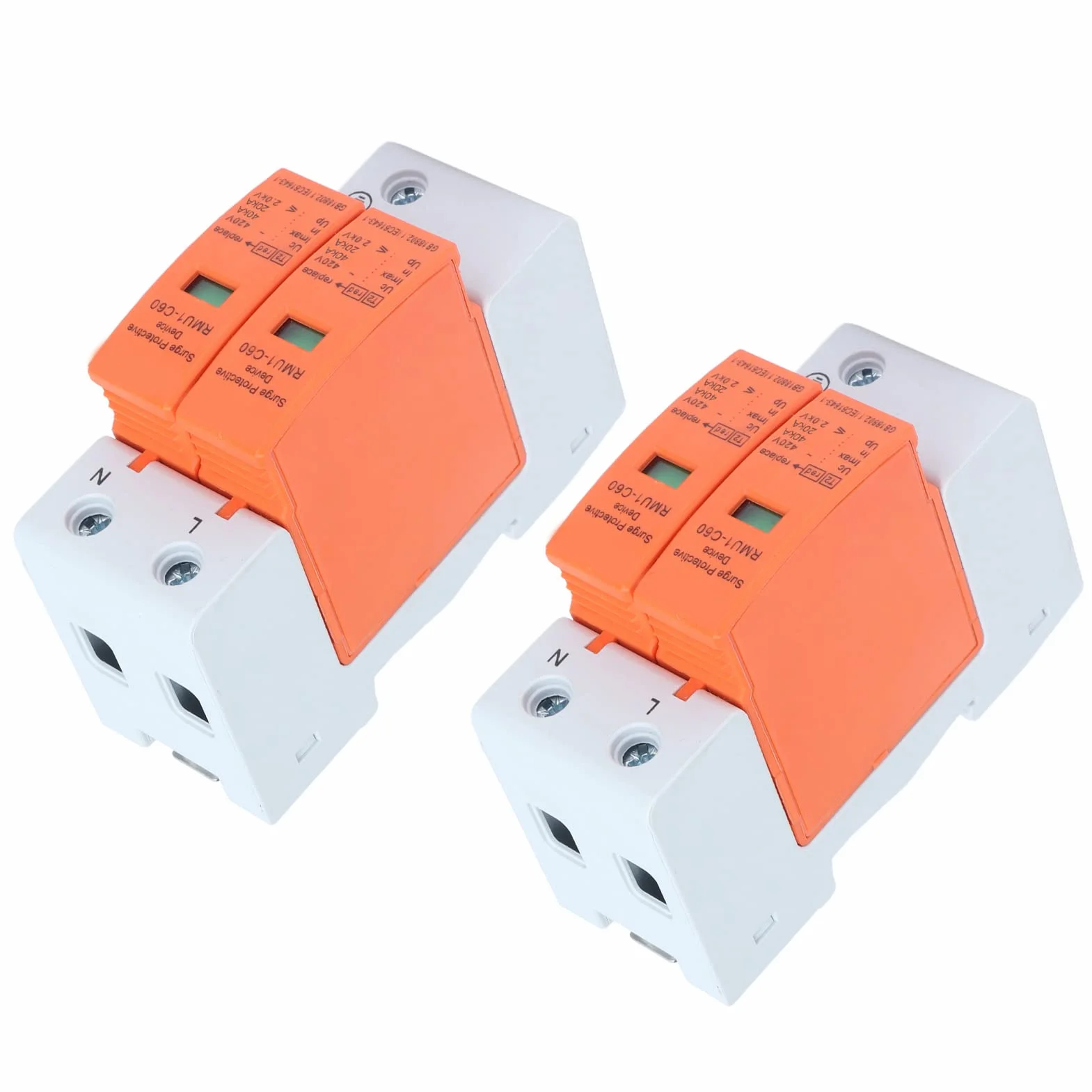 DEWIN Scaricatore di Sovratensione 2P 40kA 420V Dispositivo di Protezione Contro Le Sovratensioni