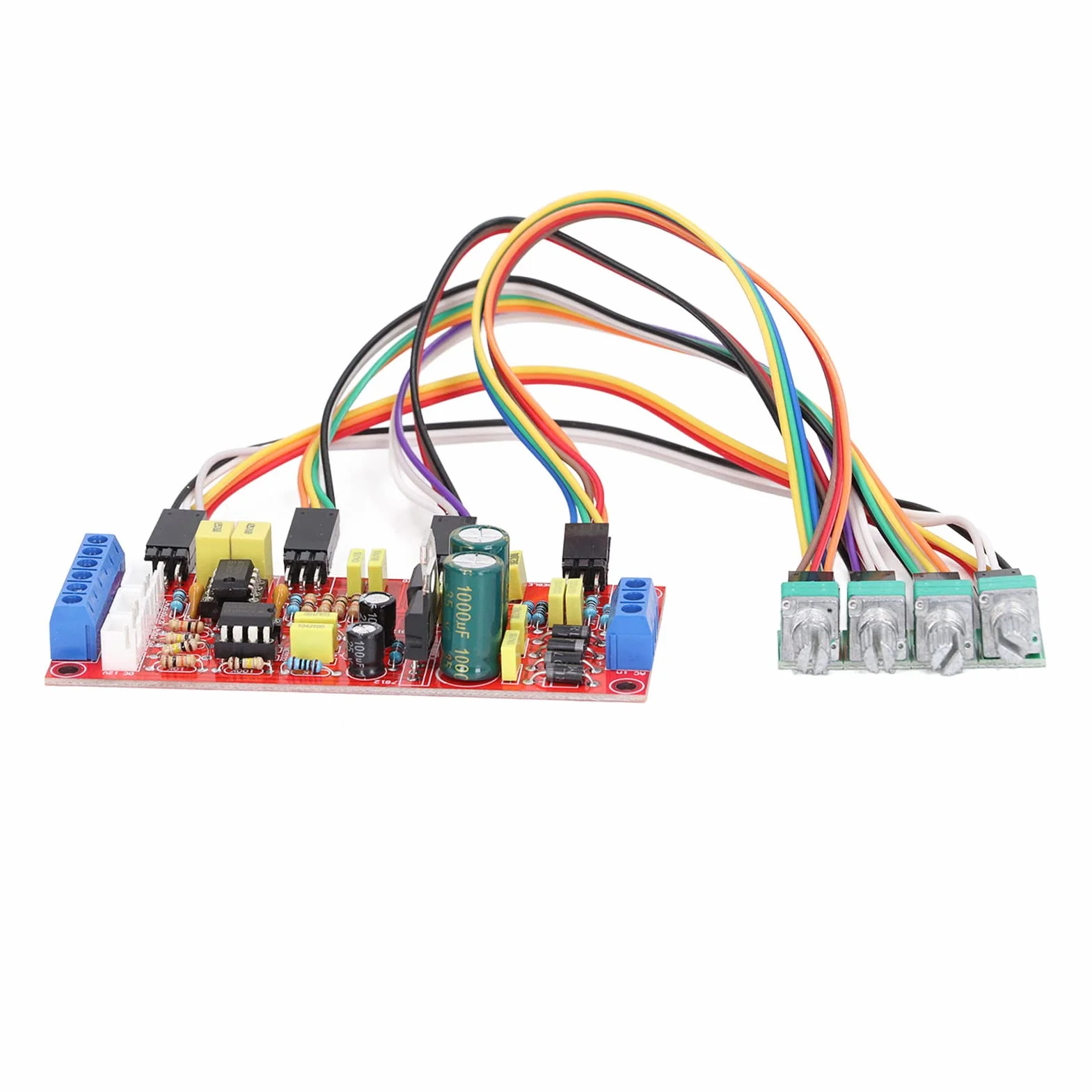 Preamplificatore Audio Stereo Hi-Fi con Controllo Volume, Treble e Bassi, Modulo PCB per Impianto con Equalizzazione Avanzata