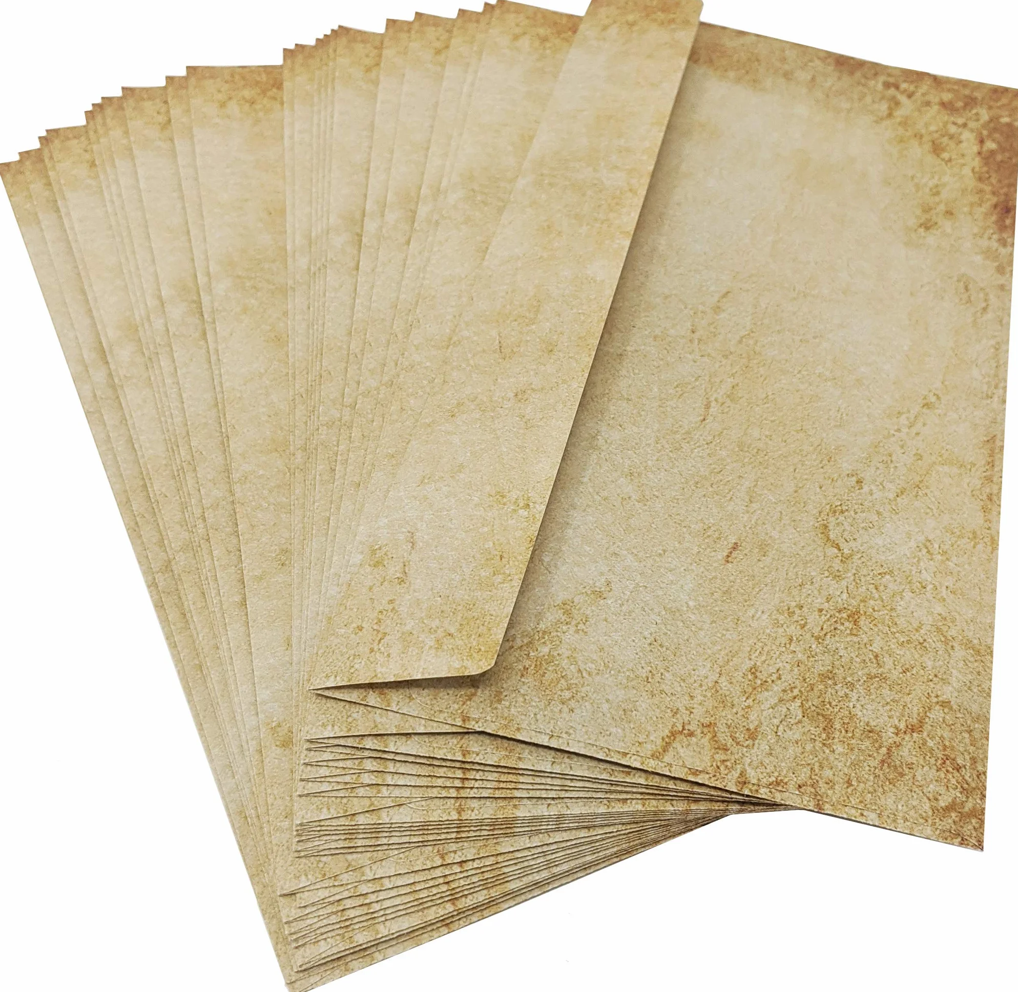Buste di carta vintage DIN Lang A4 per inviti e lettere
