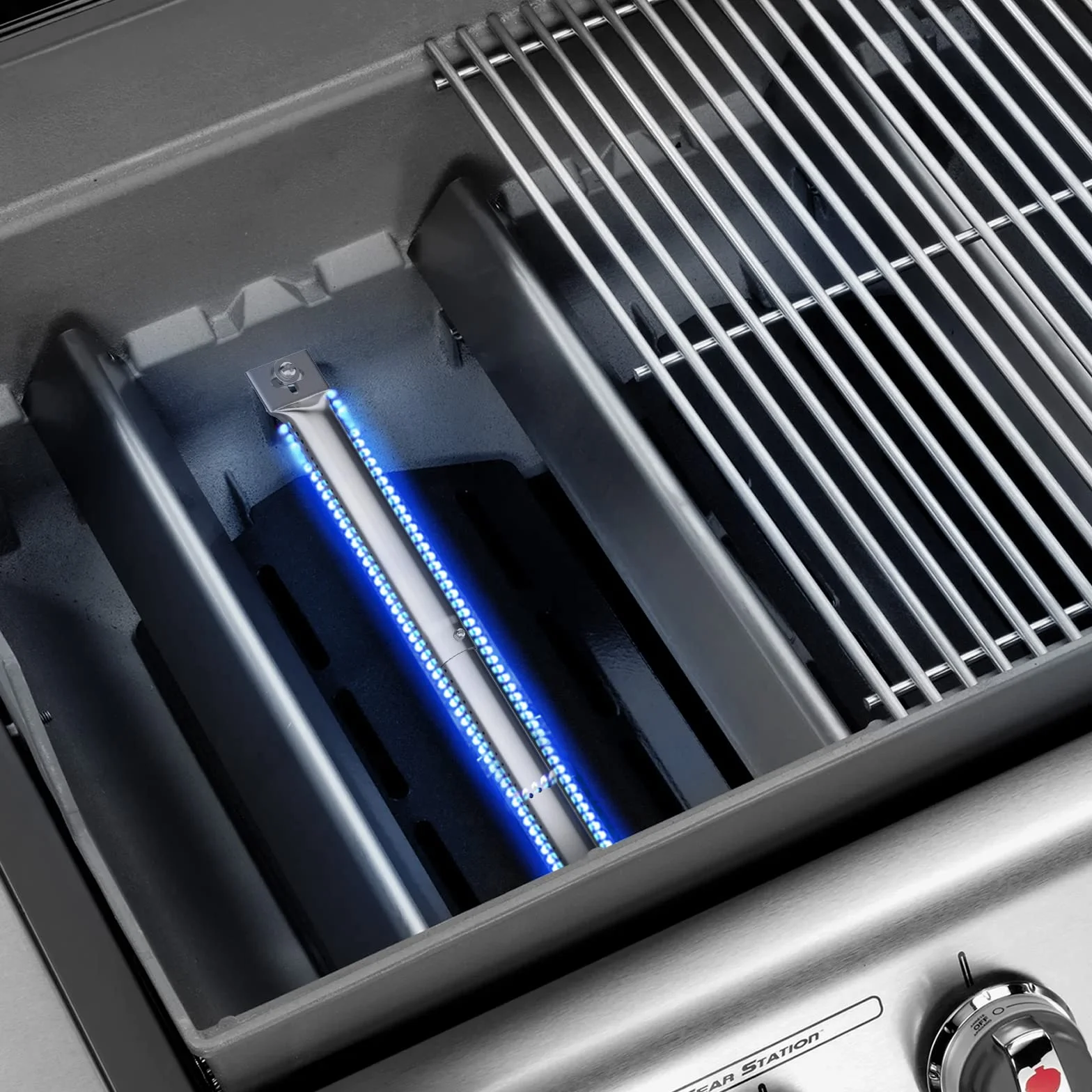 Bruciatore a Tubo Universali in Acciaio Inox 30,8 a 44,9 cm Accessori per Barbecue a Gas, Regolabile Tubo Ricambi per Master Forge Perfect Flame Uniflame Lowes e Altri Barbecue (42204-4)