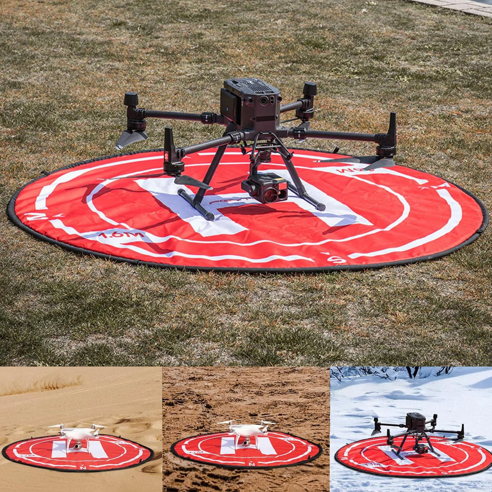 Pieghevole Portatile Helipad Universale per Droni Tappeto di Atterraggio