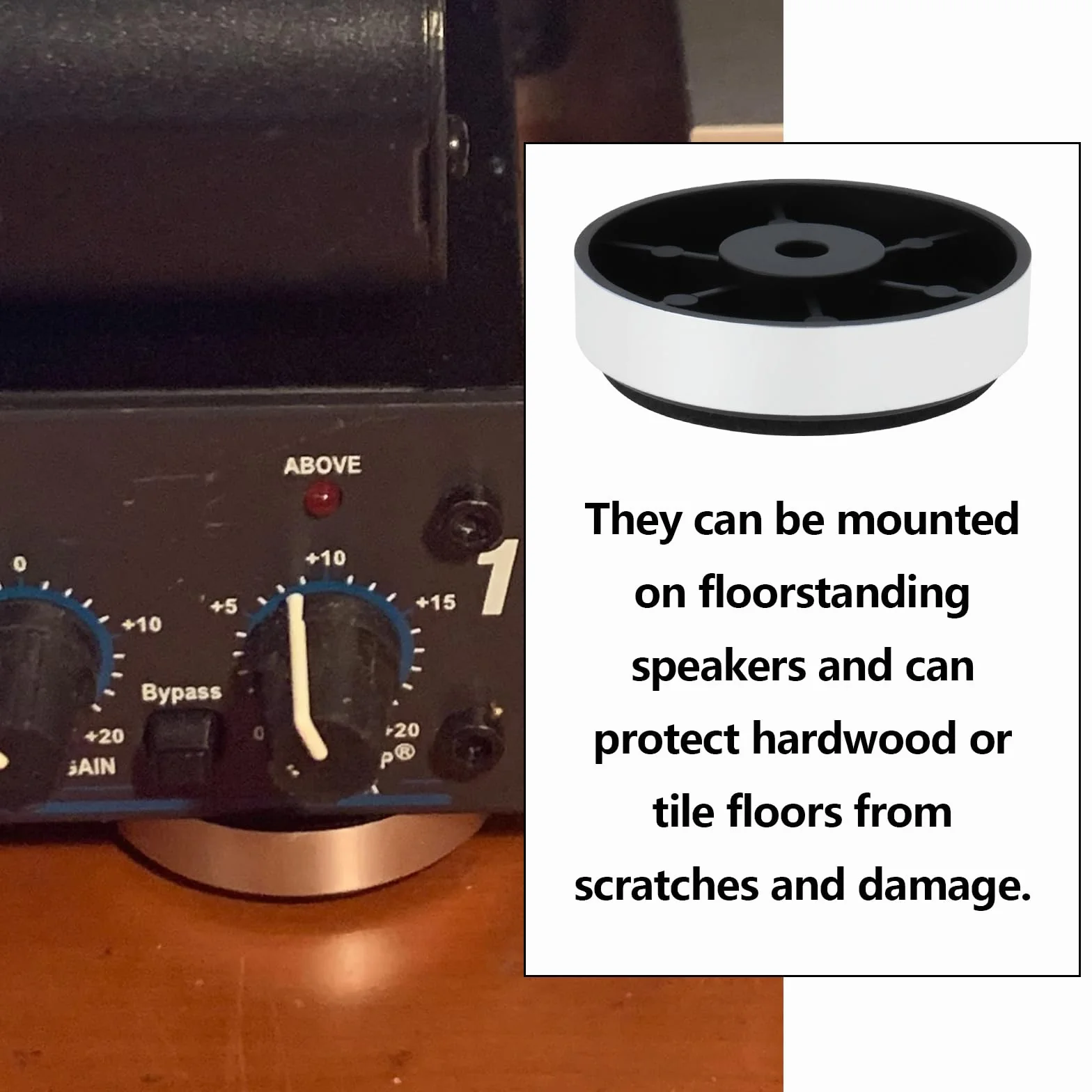 Piedini Di Isolamento Degli Altoparlanti 40x11mm Argento Smorzamento Audio Per Amplificatore CD