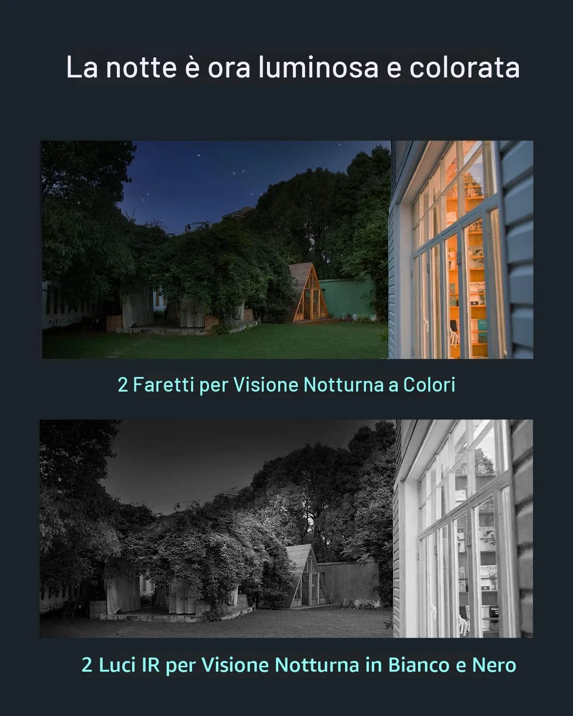 EZVIZ CB3 Telecamera Wi-Fi a batteria da esterno, Visione notturna a colori, 120 Giorni durata batteria, Impermeabile, Rilevamento Persone