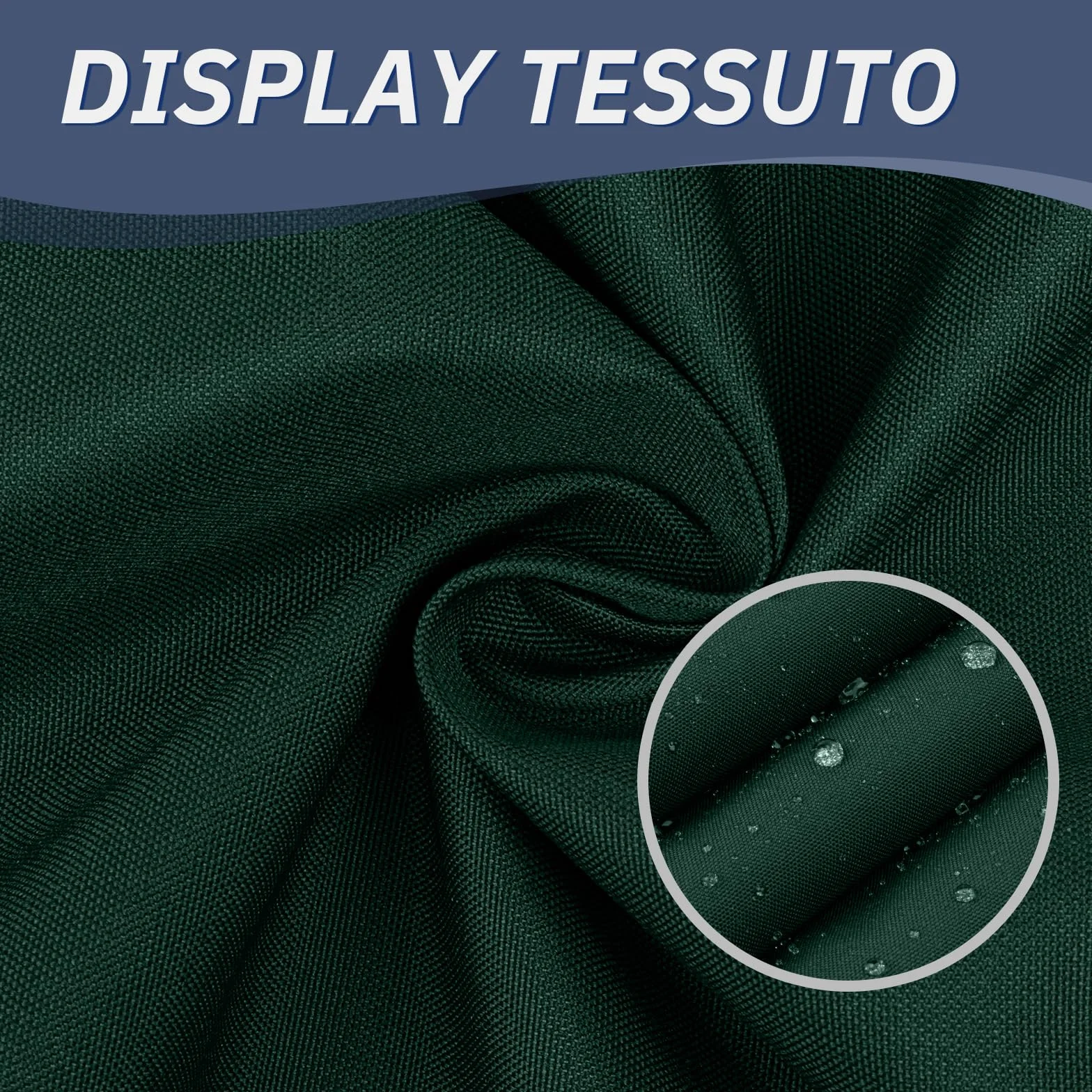 HENG FENG Frangivisto Balcone 0.9x8m, PES Impermeabile Copri ringhiera Balcone, UV-Resistente, Protezione della Privacy, con Cinghie, Verde