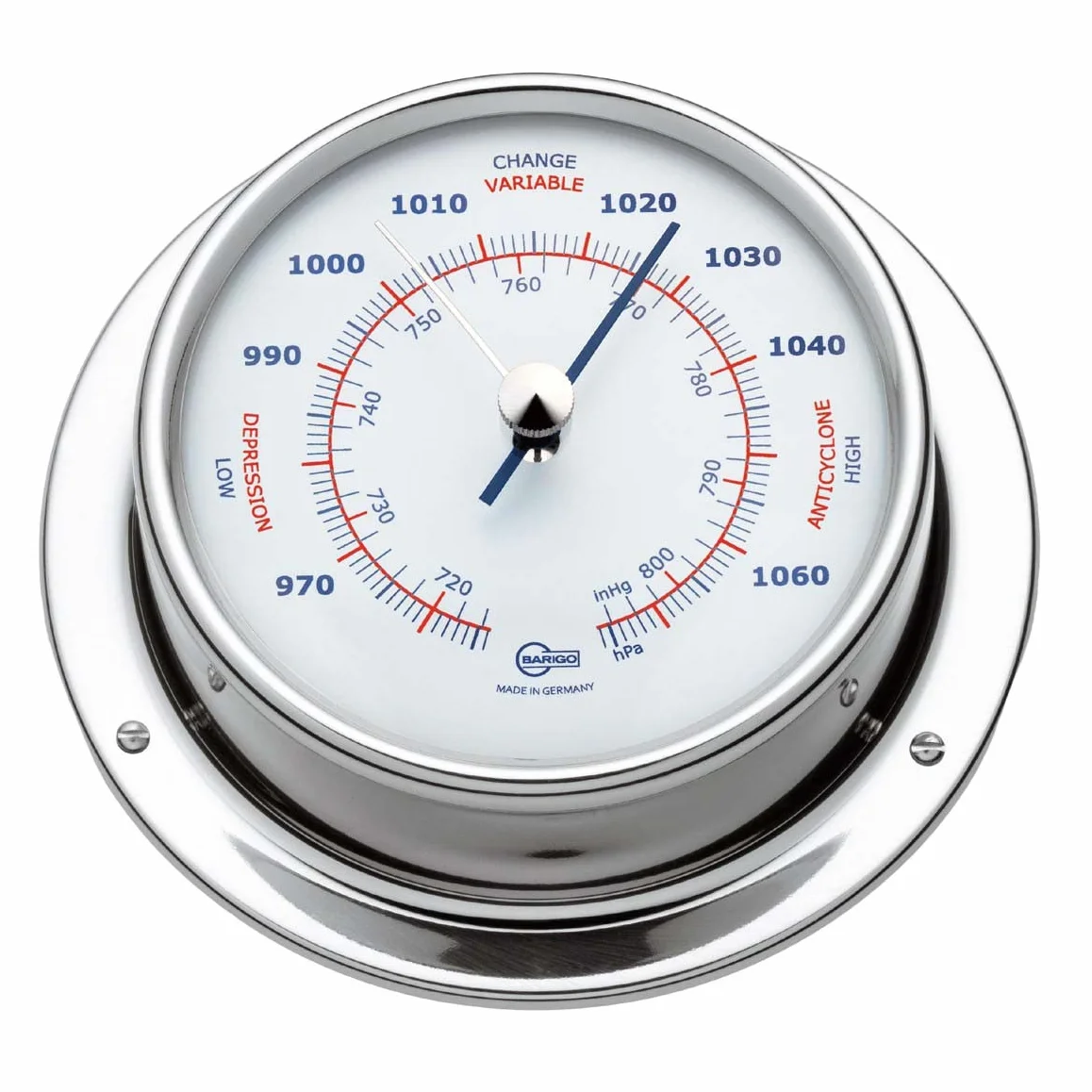 Barigo Barometro Sky Stola, Argento, 110 mm x 32 mm, 183rfpo