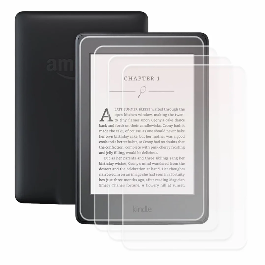 Kindle Paperwhite 12A Generazione 2024 Pellicola Protettiva 7 Pollici Antiriflesso Trasparente 4 Pezzi