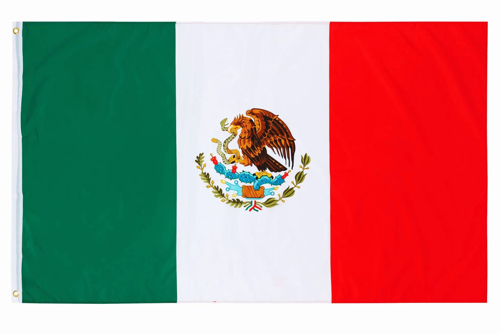 Bandiera Messico 90x150cm PHENO FLAGS resistente alle intemperie poliestere con occhielli in ottone