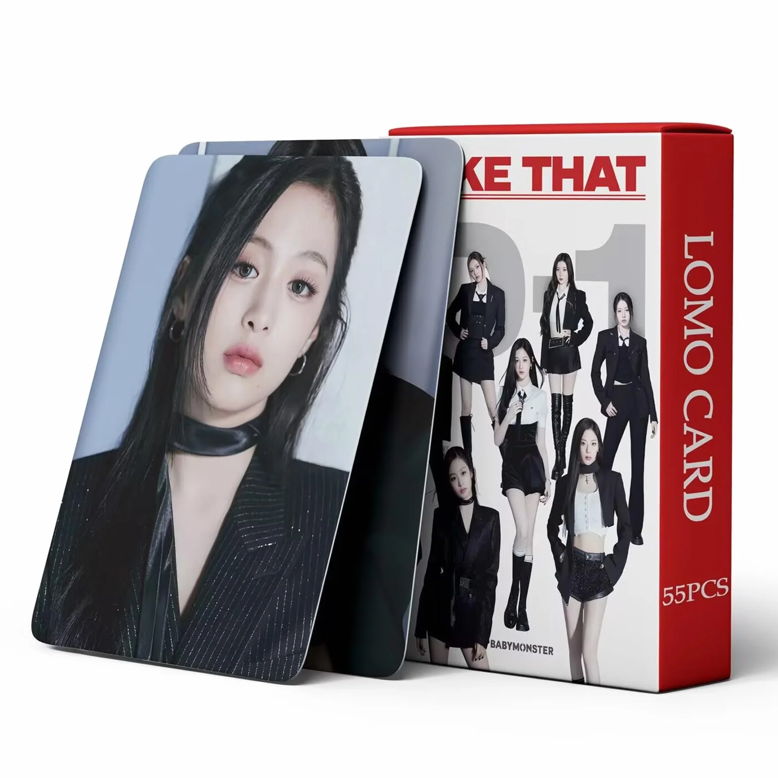 Baby-Monster Kpop Album "like that" fotografico 55 PCS con mostro del bambino motivo