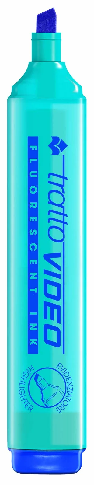Tratto Video Evidenziatore Fluo Punta scalpello 8pz