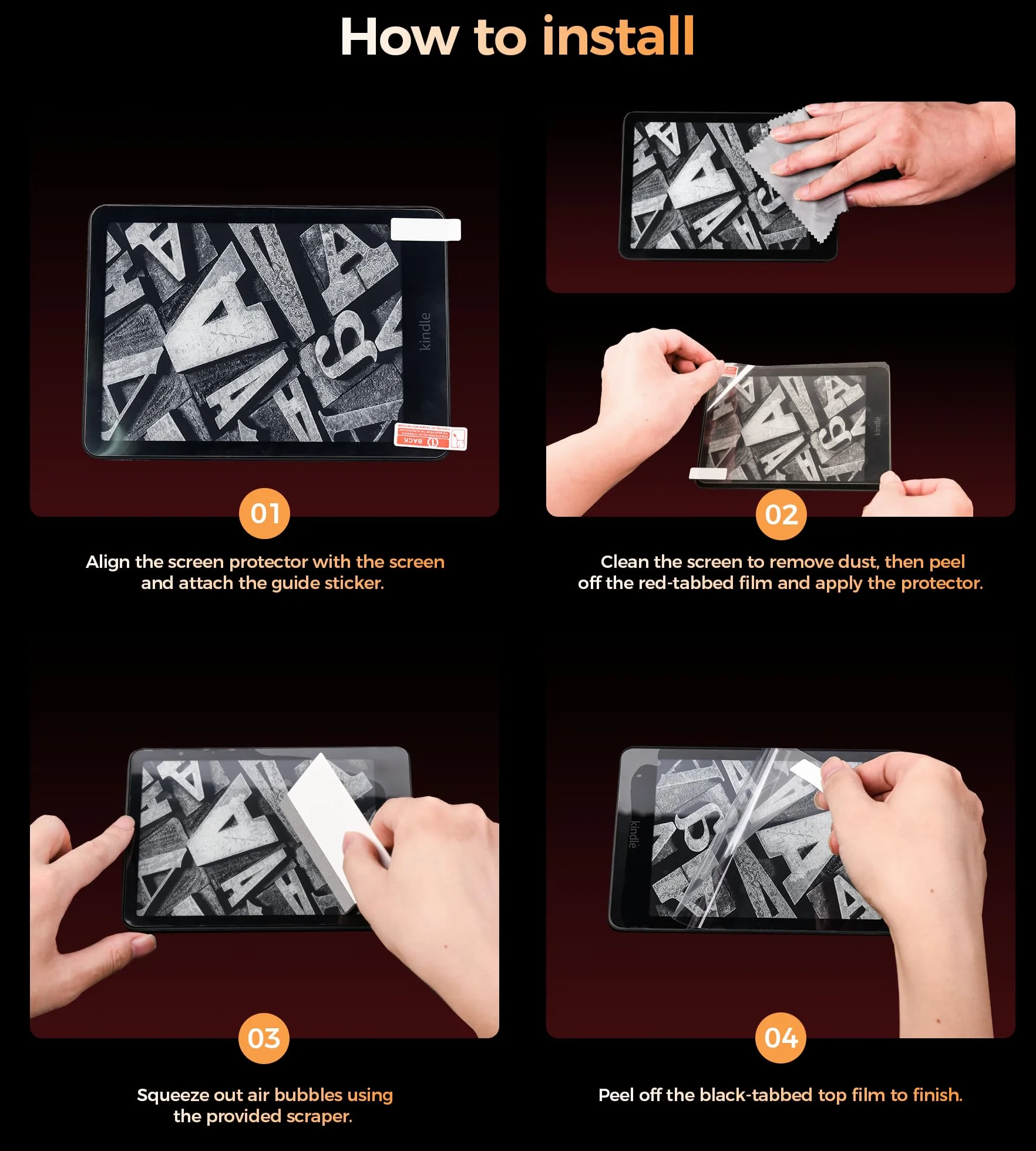 BHHB Pellicole Protettive PET per Kindle Paperwhite 7" 12° Gen 2024 e Kindle Colorsoft Signature Edition 2025
