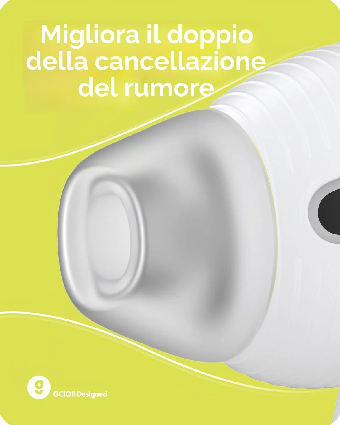 Gcioii Gommini per AirPods 4, Cuffie Cancellazione Rumore, Custodia Stoccaggio, Accessori Anti-Scadenza per AirPods 4a Generazione (Trasparente)