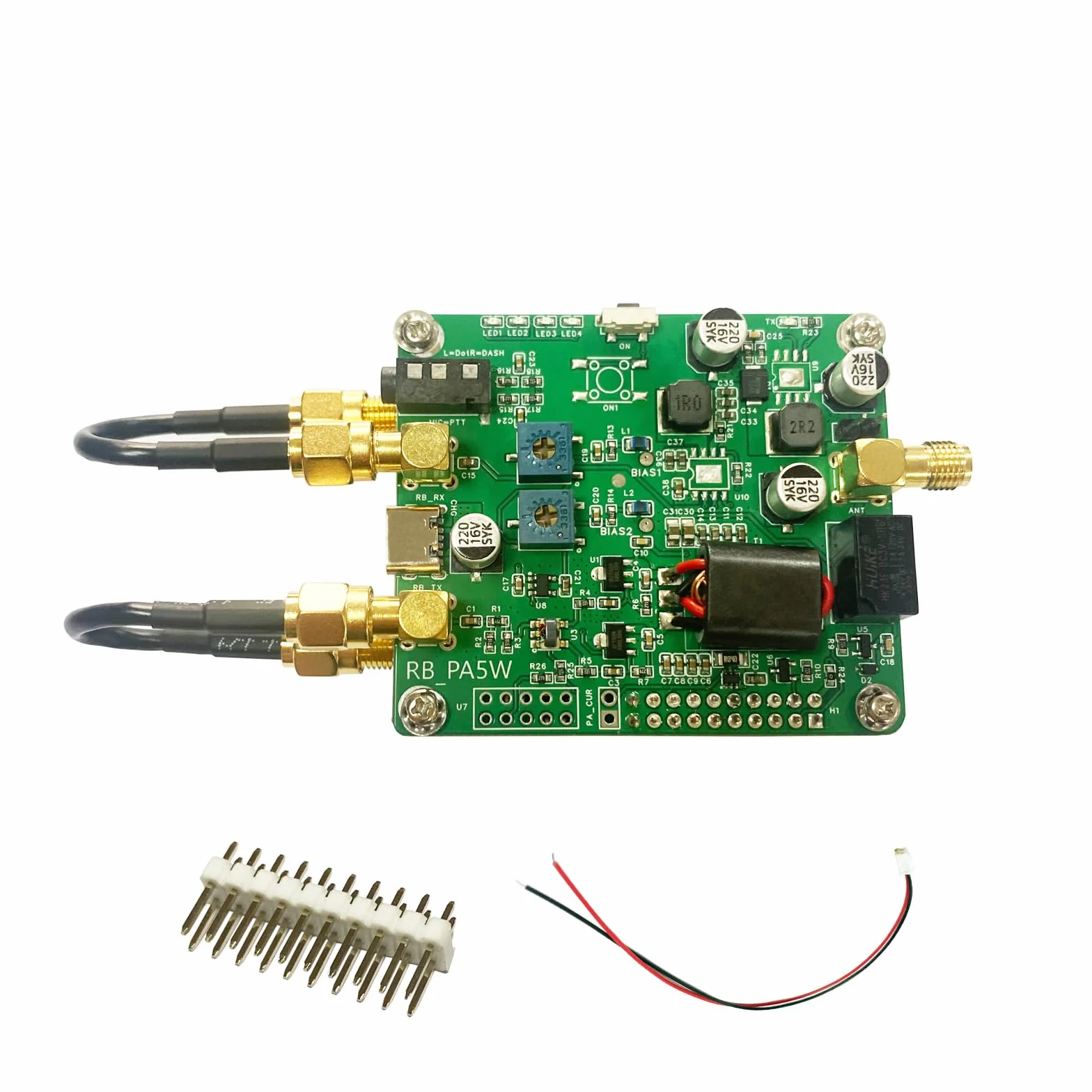 AURSINC Piastra preamplificatore Radioberry, amplificatore di potenza HF 1,5W-3W uscita 10W-100W