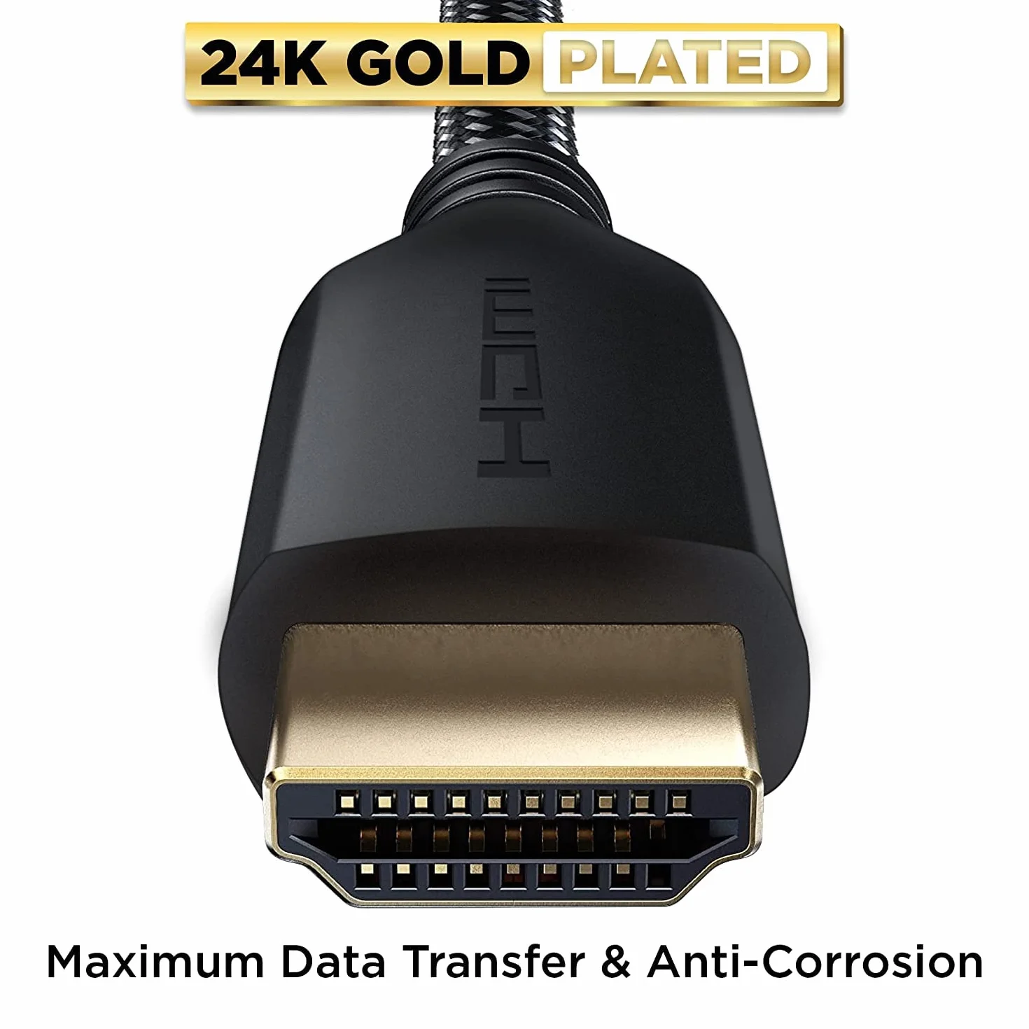 PowerBear Cavo HDMI 4K 2 m Alta velocità nylon intrecciato connettori dorati 60 Hz Ultra HD ARC CL3