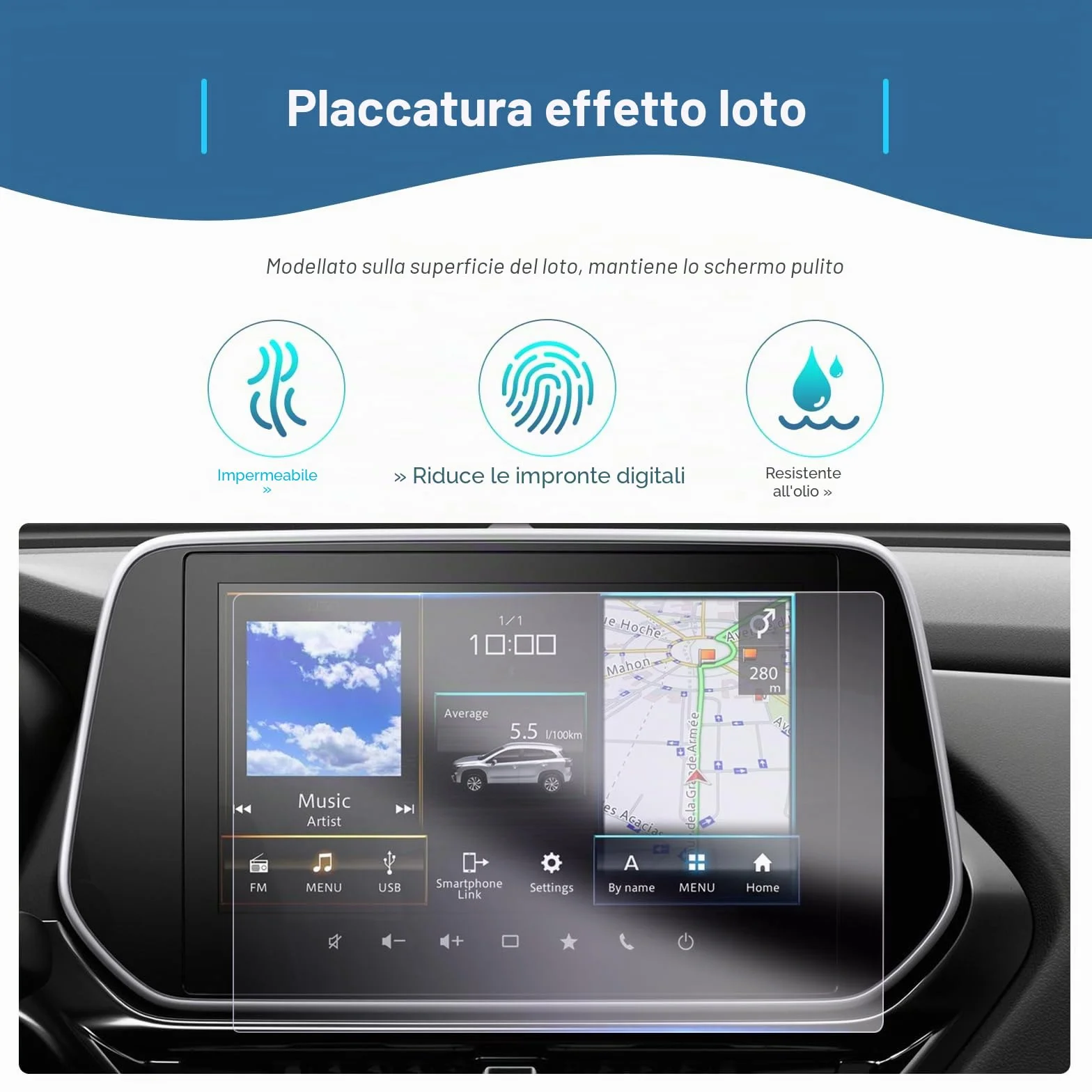 Pellicola Protettiva per Navigatore Suzuki Swift 2024- S-Cross III Vitara 2022-2024 9" 6H Antigraffio