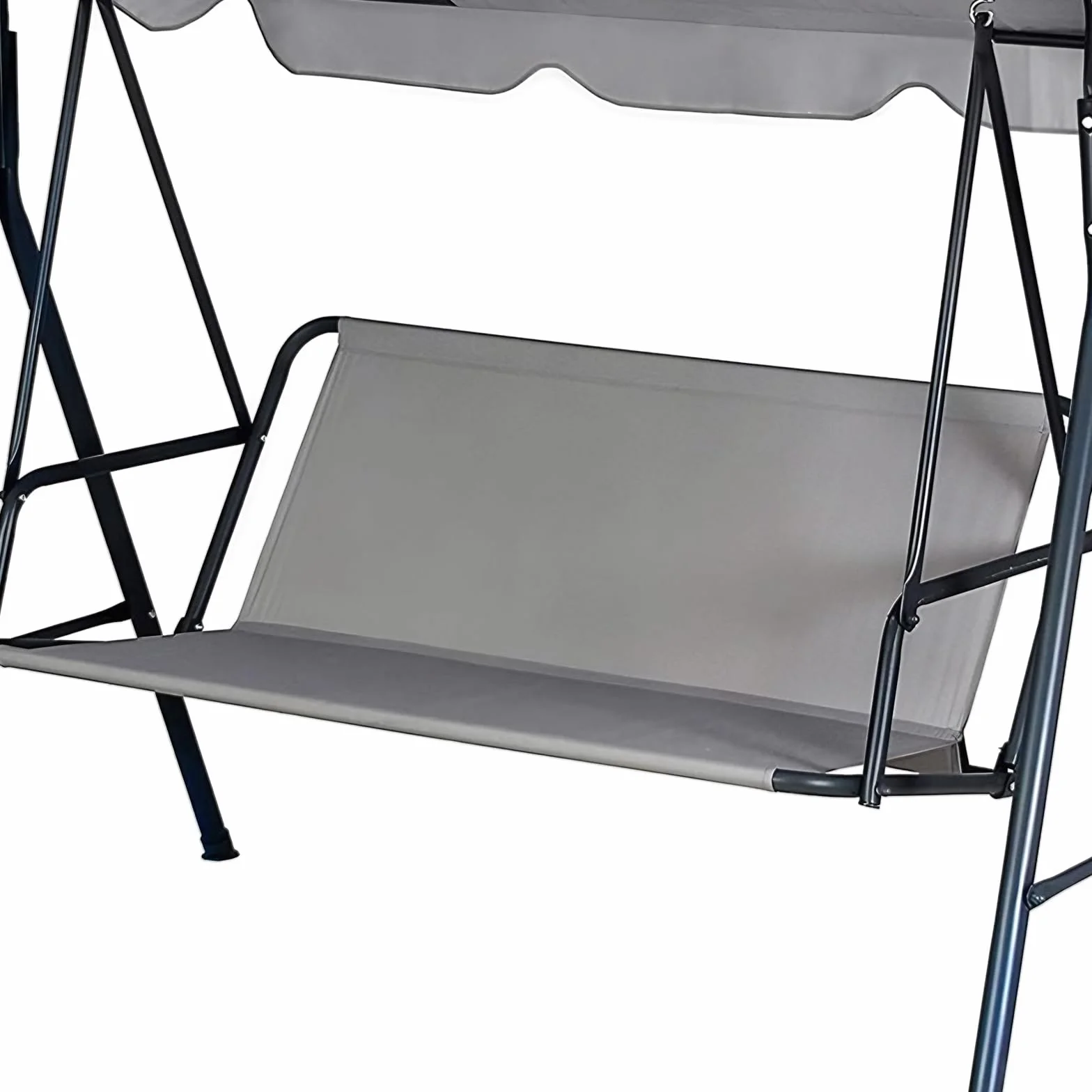 Cuscino di ricambio per dondolo da giardino, in tessuto Oxford 900D, impermeabile, antistrappo, per sedile a dondolo a 2 e 3 posti (grigio, 148 x 50 x 50 x 50 cm)