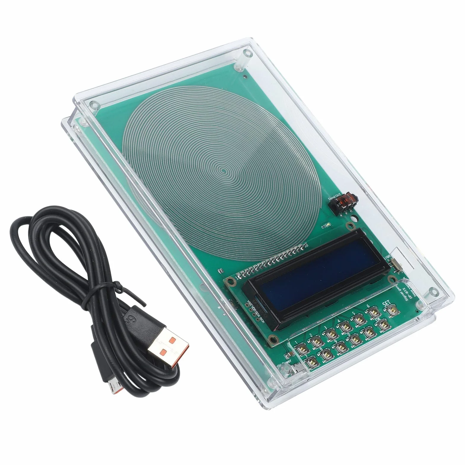 Generatore di frequenza V2 con frequenza regolabile da 0,1 Hz a 30 kHz con risonanza SchumannWave 7,83 Hz USB e opzioni di alimentazione CC per alleviare lo stress