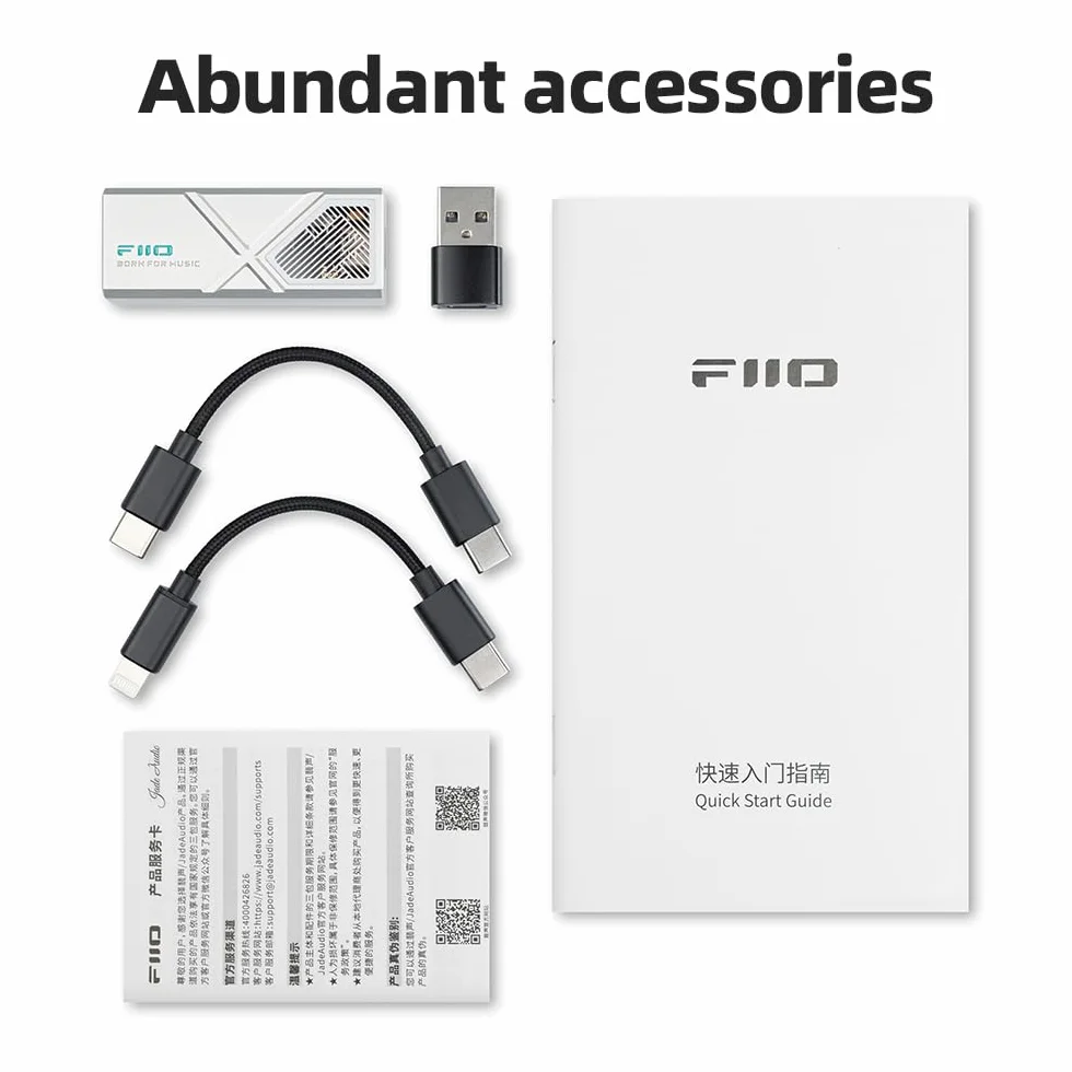 Fiio KA13 DAC Portátil Amplificador Auriculares Plata