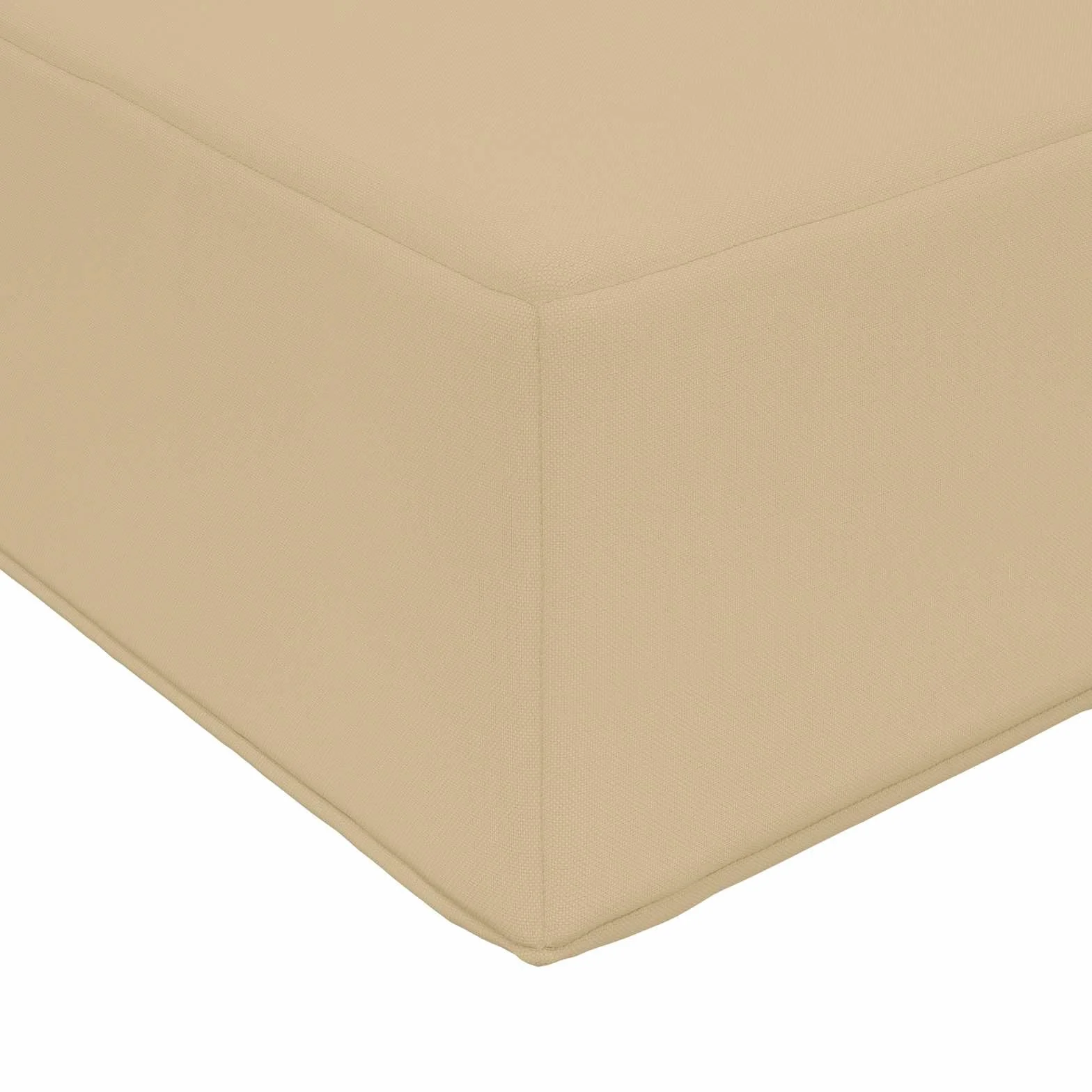 vidaXL Cuscino per divano da esterno Beige 80 x 80 x 8 cm Poliestere