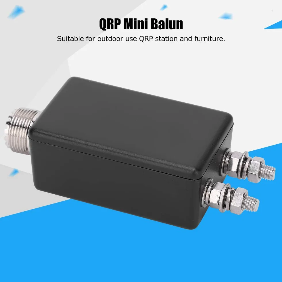 Naroote Mini Balun Antenna HF 1:1 Compatta a Onde Corte per Uso Esterno QRP
