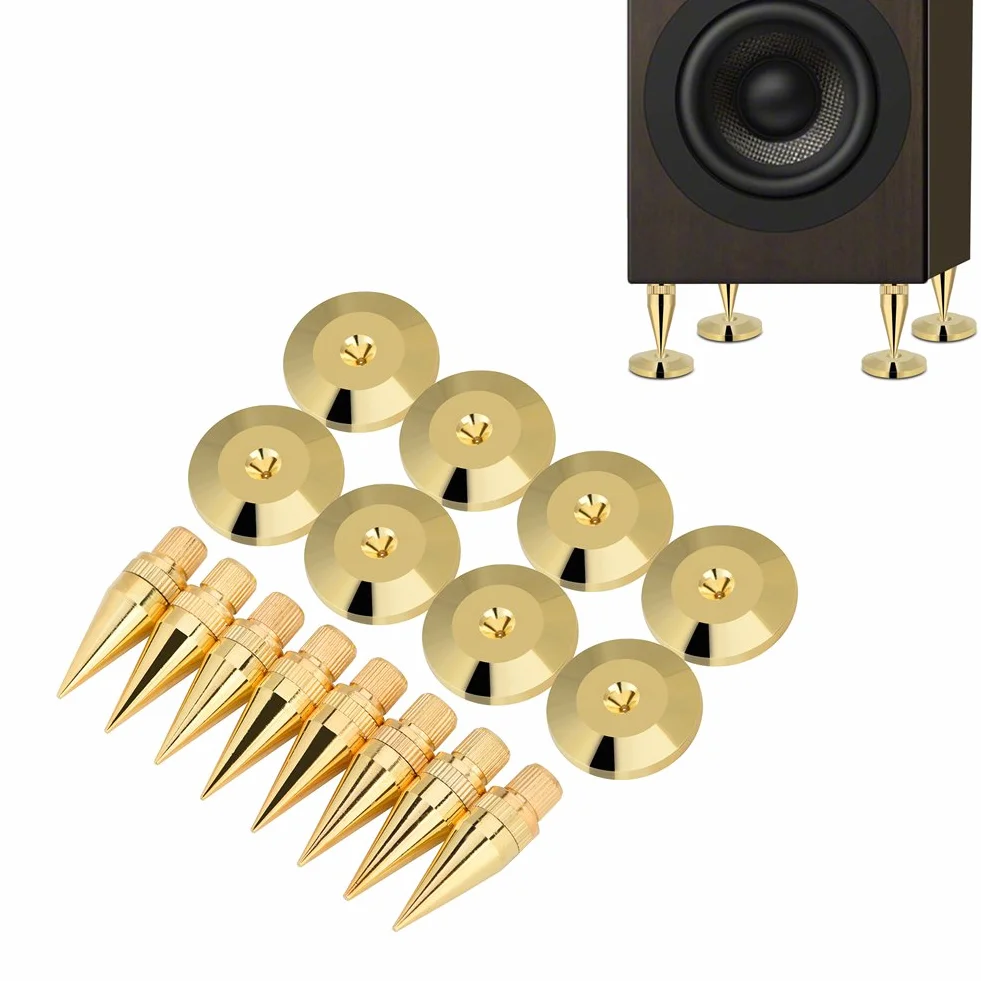 Jadeshay Piedini Isolamento Altoparlante Set 8 Paia Punte 6MM 36MM