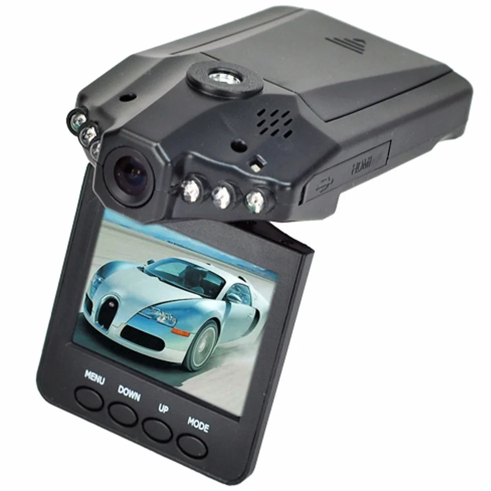 Dvr Auto Hd Telecamera Scatola Nera 2.5" lcd Visione Notturna Cctv Registratore