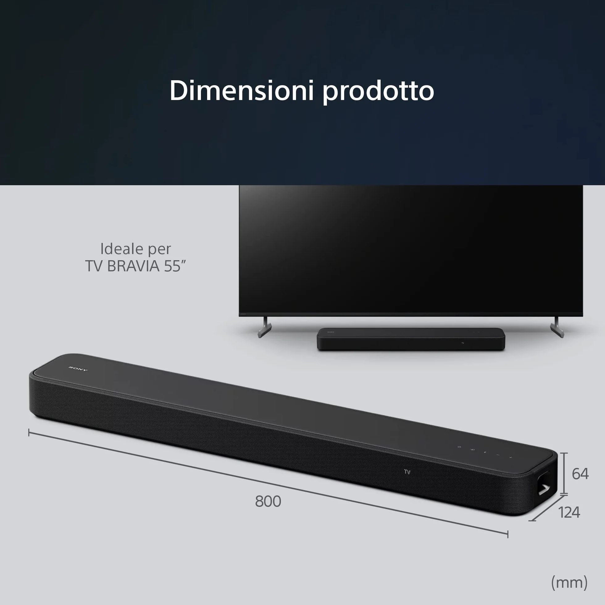 Sony HT-S2000 Soundbar Dolby Atmos 3.1 Canali Bluetooth