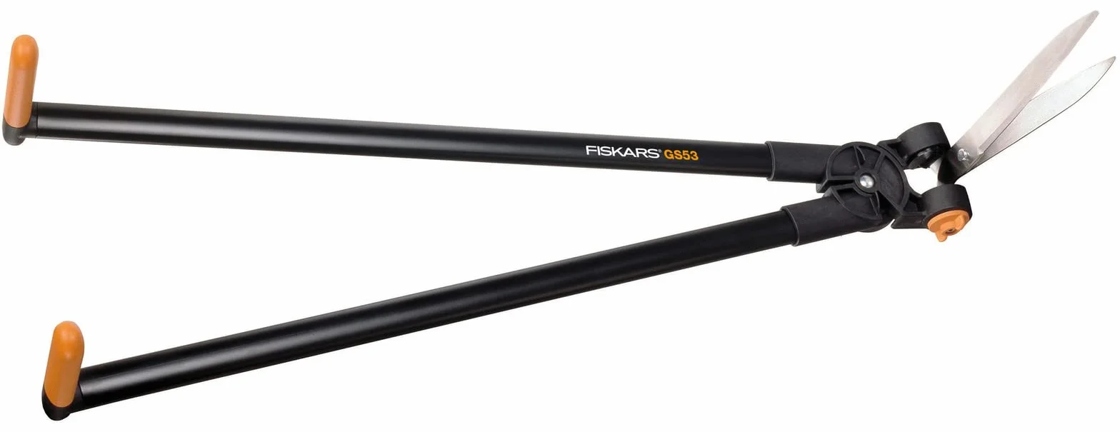 Fiskars Cesoie per erba e siepi PowerLever GS53 2,5 m Nero Arancione