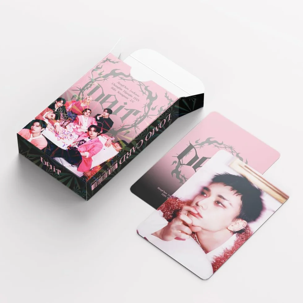 Kpop Stray Kids Cartoline Fotografiche 60 Carte Lomo 32 Adesivi SKZ Fotocard SKZ (E)