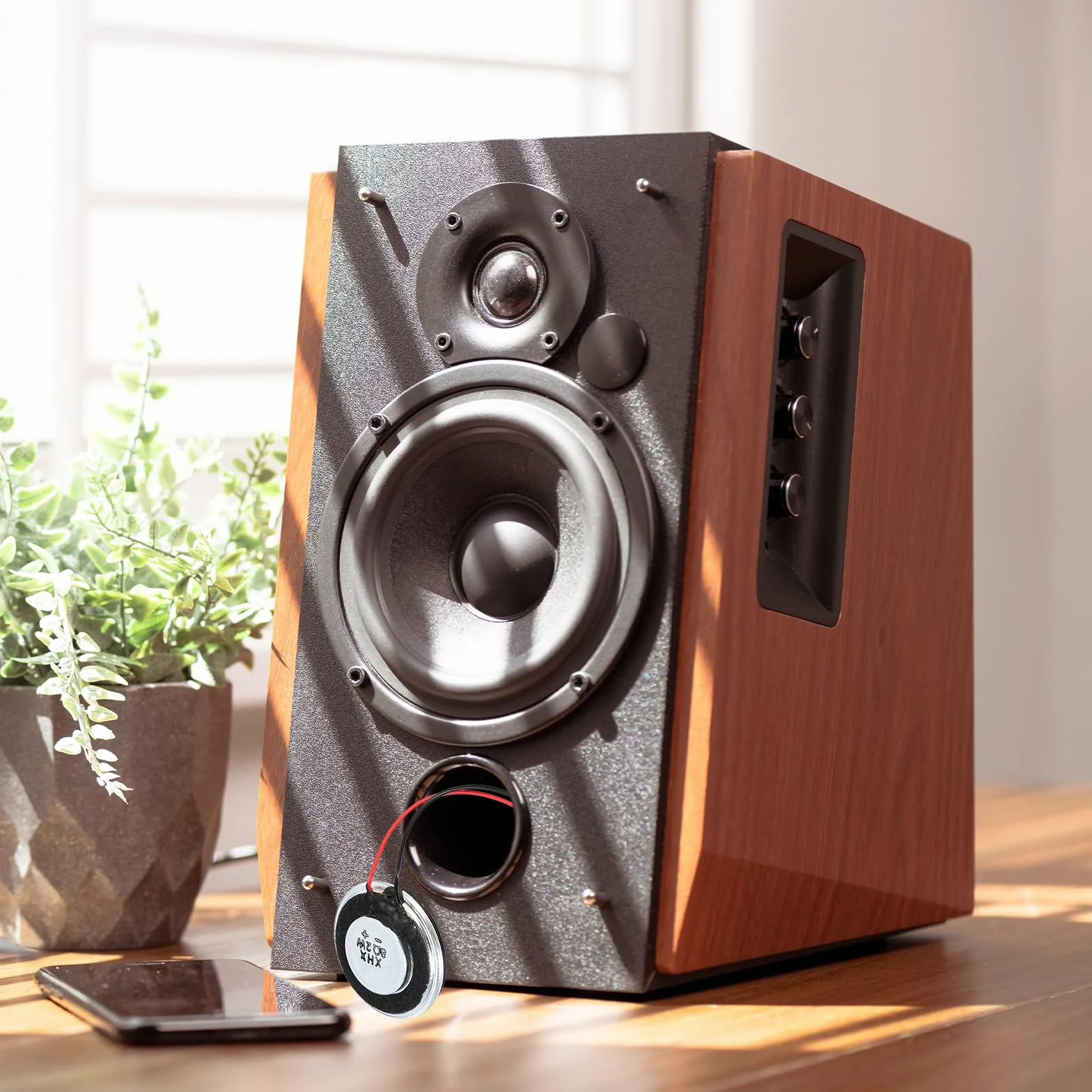 QUARKZMAN 2W 8 Ohm 60mm Rotondo Mini Altoparlante Guscio Metallico Micro Magnete Speaker con Filo Per Radio DVD EVD