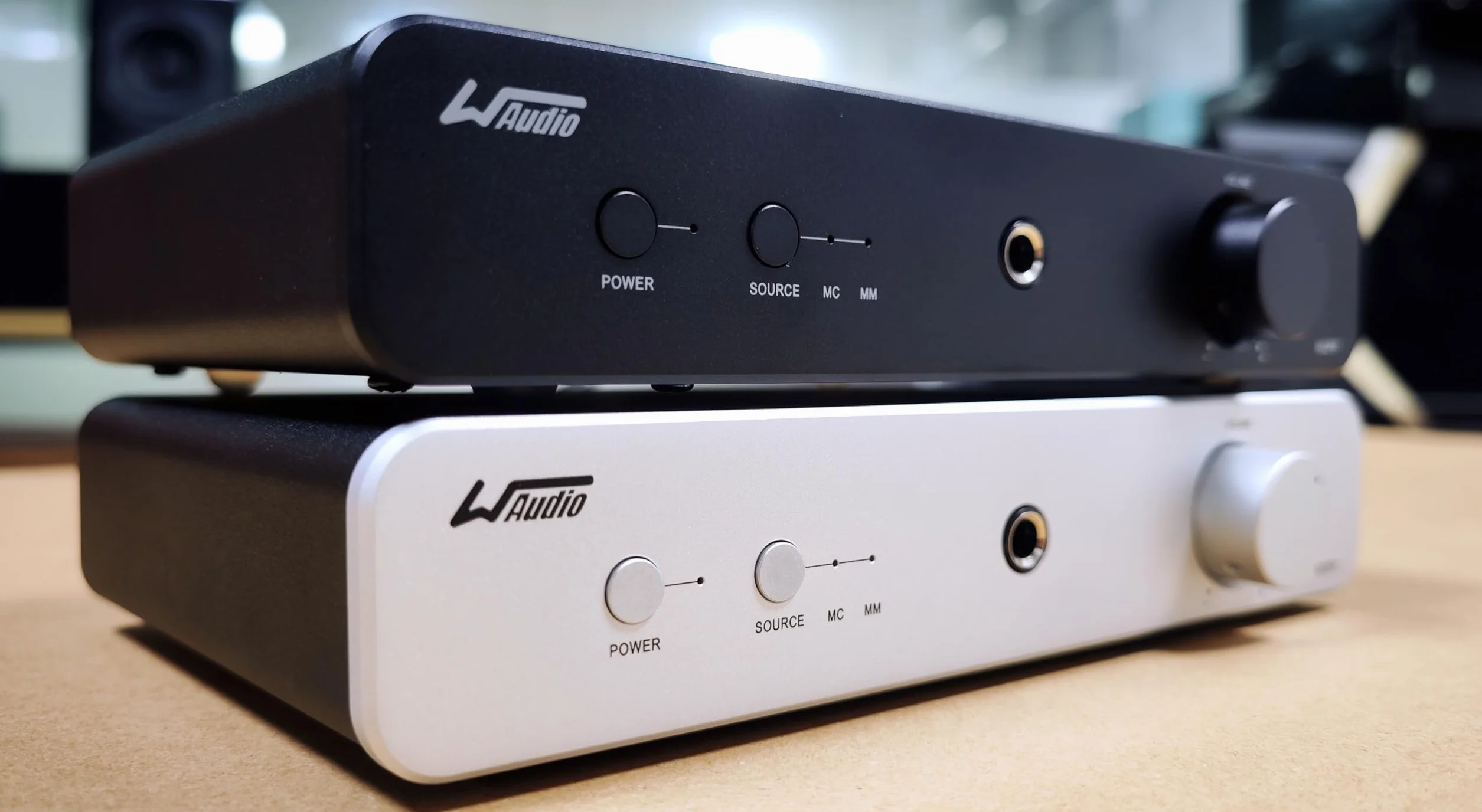 WAudio Preamplificatore Phono MM/MC ad alta fedeltà nero