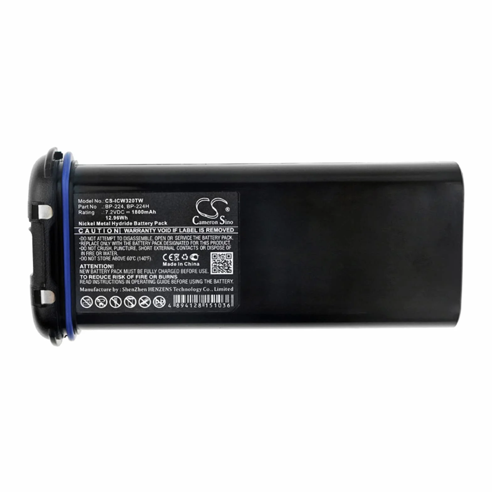 TECHTEK Batteria 1800mAh Icom IC-M2A IC-M31 IC-M21 IC-M32 sostituisce BP-224 BP-224H