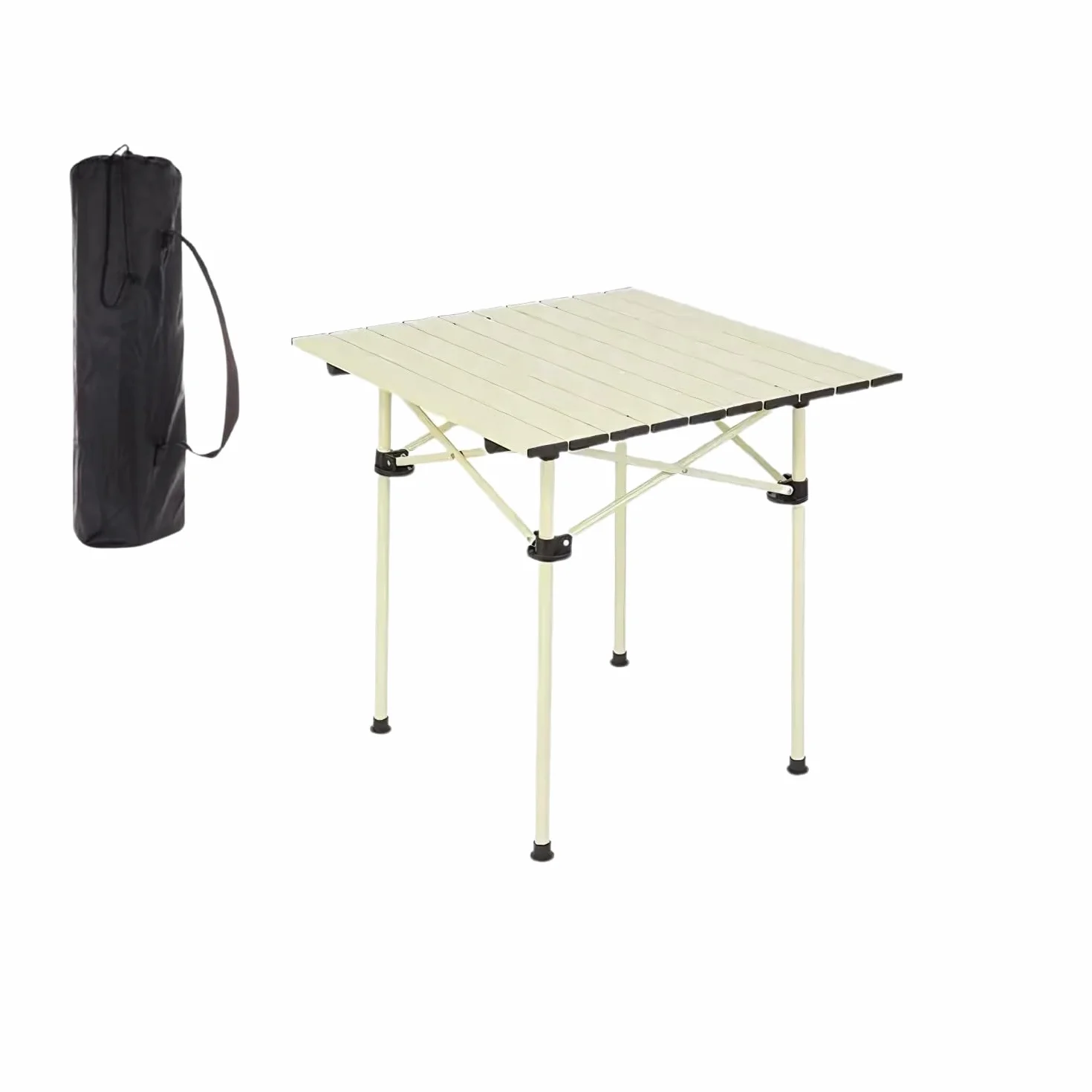 Tavolino Pieghevole Salvaspazio Piccolo Tavolo Alluminio Dimensioni 50 x 50 x 51 cm Portatile Richiudibile Campeggio Picnic Balcone Spiaggia Casa Interni Esterni