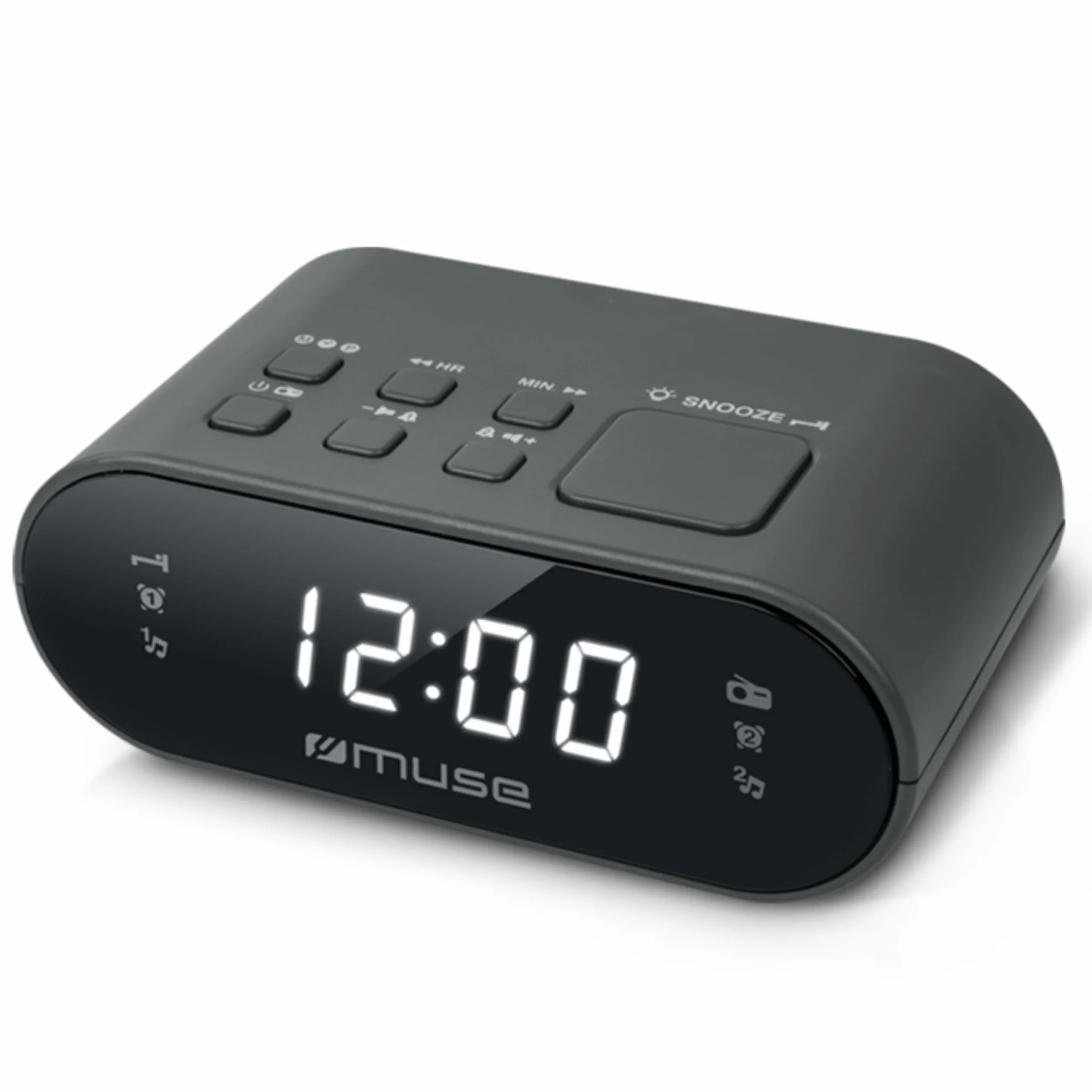 MUSE M-10 CR NEGRO RADIO ANALÓGICA SOBREMESA FM SNOOZE
