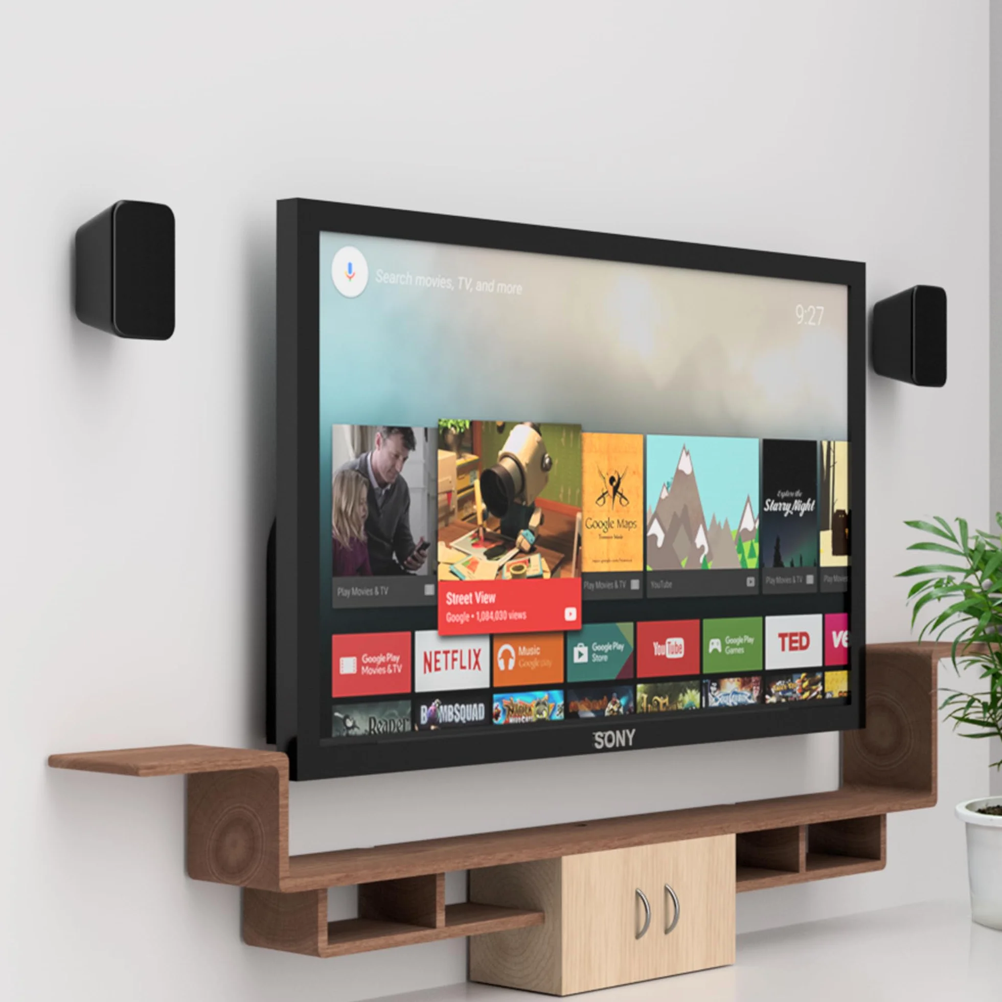 Logitech Z906 Panasonic Boston Acoustics Bose Sonos Yamaha Samsung Sony Klipsch Monitor Audio Supporti da parete sottili compatibili