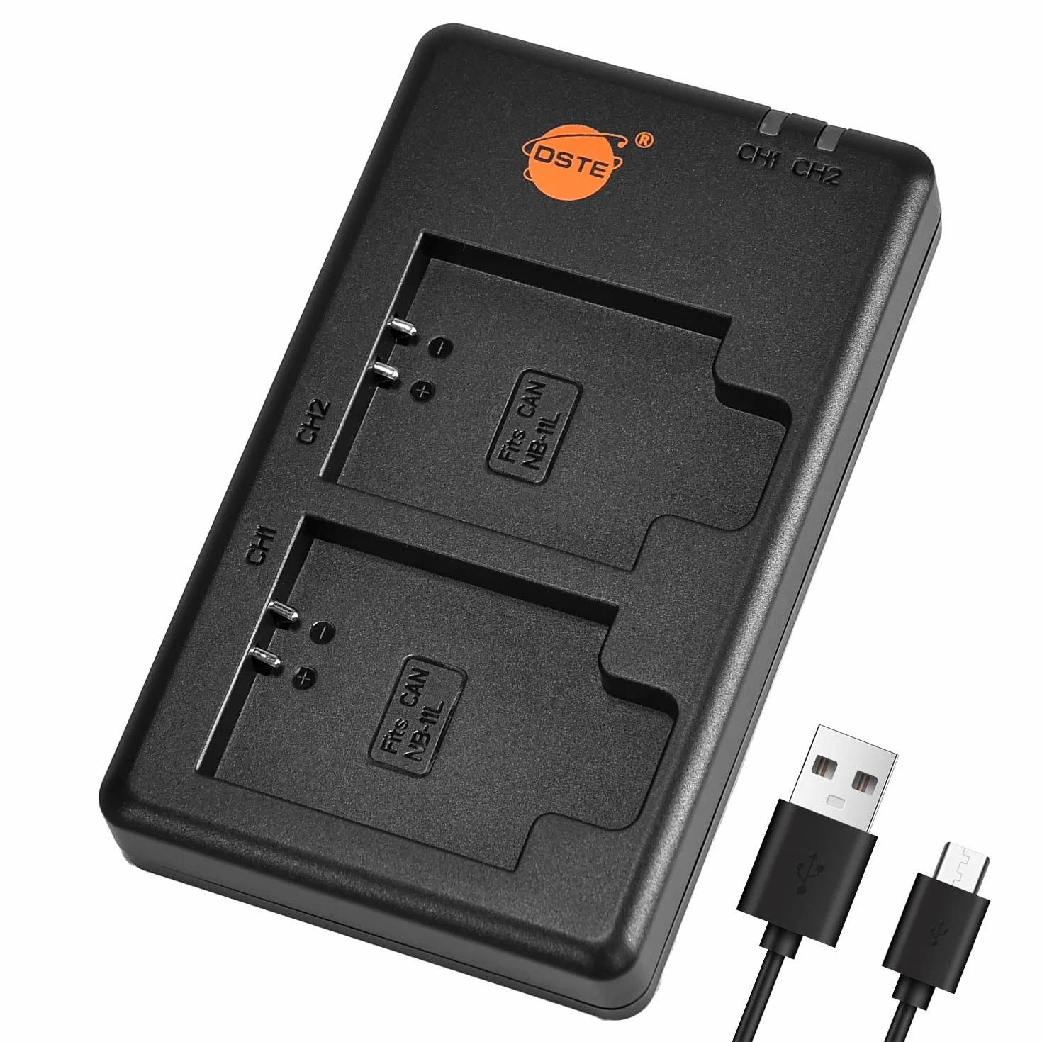 DSTE USB Dual Caricatore Compatibile per Batteria NB-11L NB-11LH CB-2LF