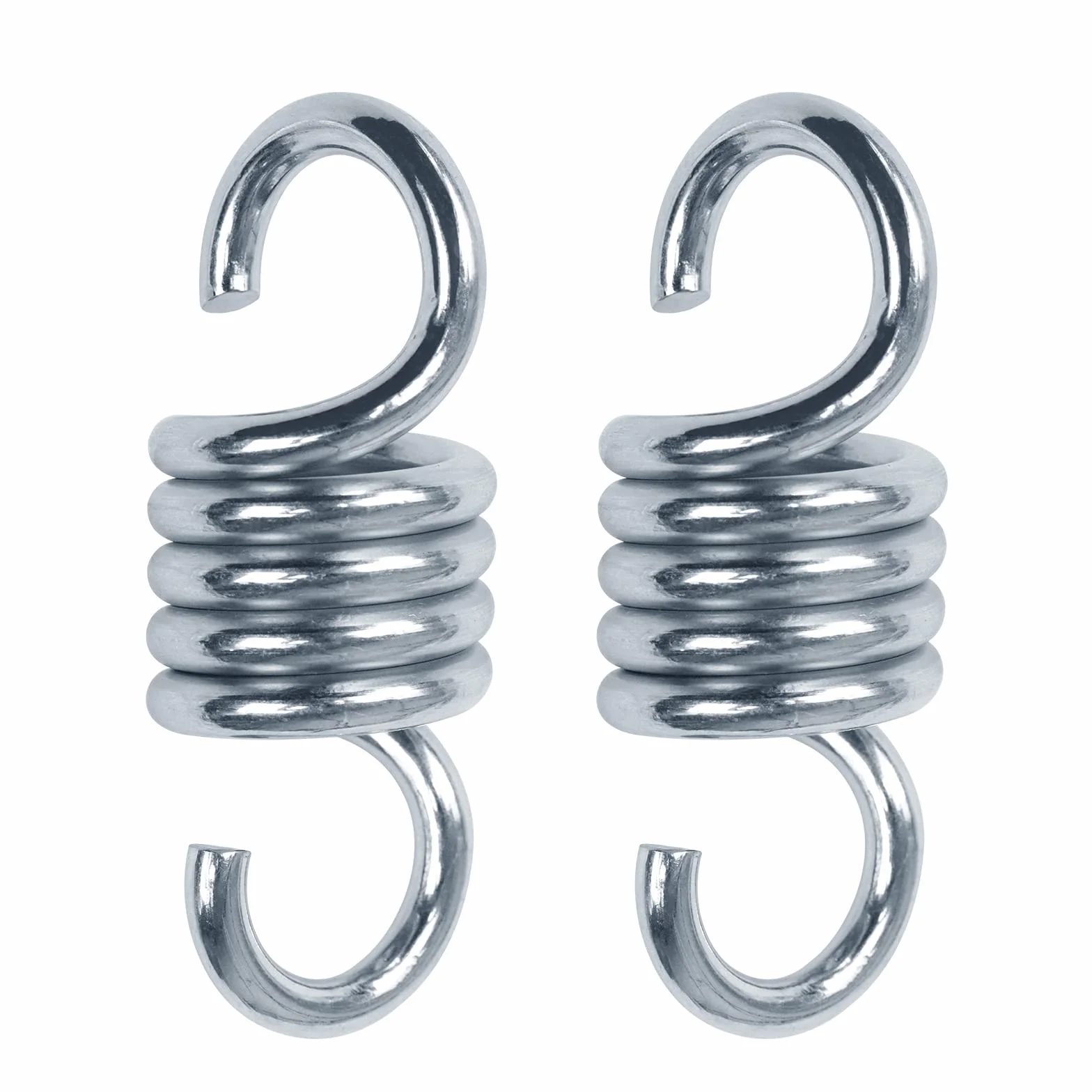 HOMPER 2 pezzi Amaca Spring, Temprato Acciaio Zincato Estensione Molla per Appendere Amache e Dondoli, Reggisacco per Addestramento, 270 kg Capacità per Pezzo