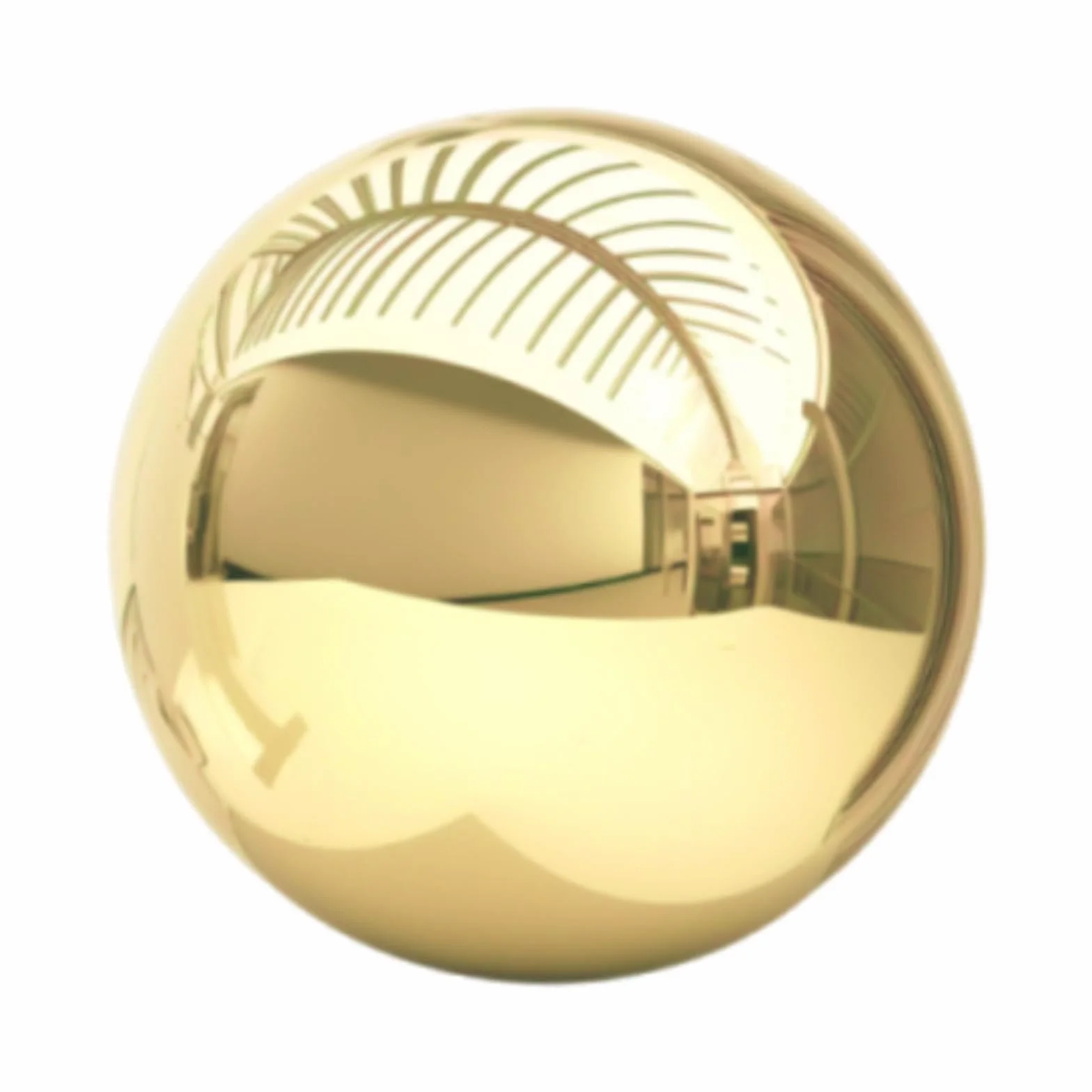 Sfera a Specchio Decorativa in Acciaio Inossidabile, Sfera in Metallo, Decorazione per Esterni, casa, 13.5 Cm