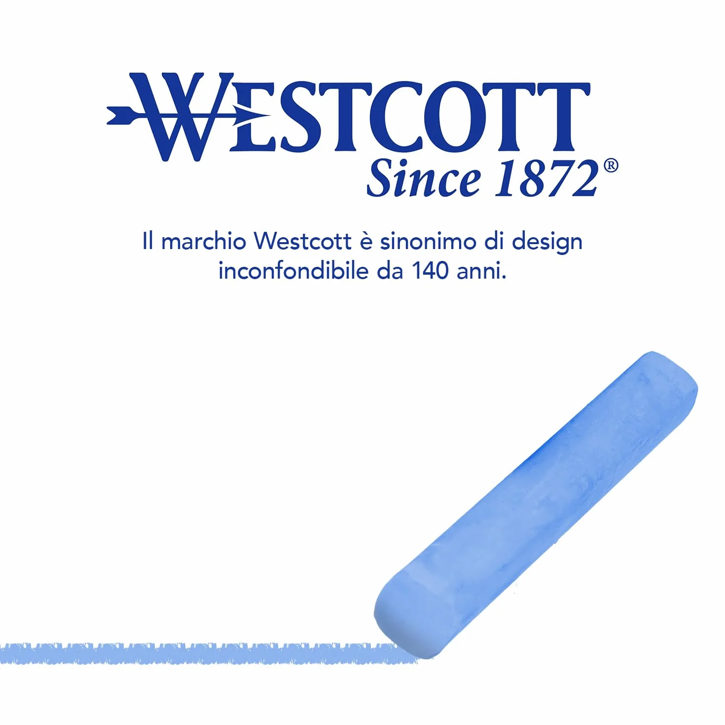 Westcott Gessetti Colorati 1,2 cm Diametro 8,5 cm Lunghezza Confezione Risparmio