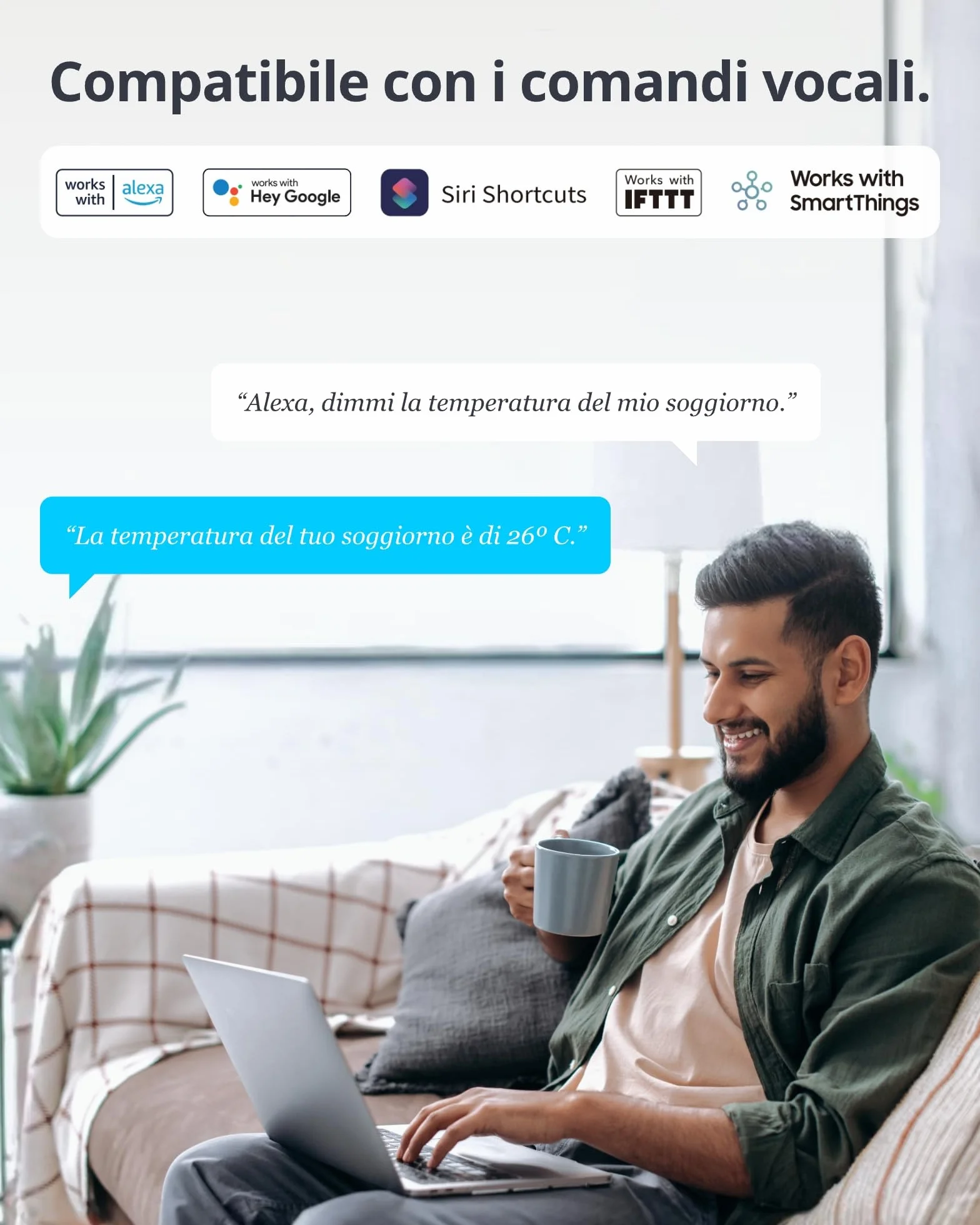 SwitchBot Stazione Meteo WiFi, Termometro Igrometro con Previsione del Tempo, Raggio Bluetooth 120m