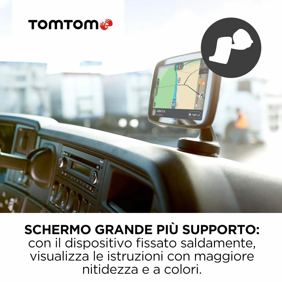 TomTom GO Professional 6250 Navigatore Satellitare per Camion 6" Mappa Europa WiFi SIM