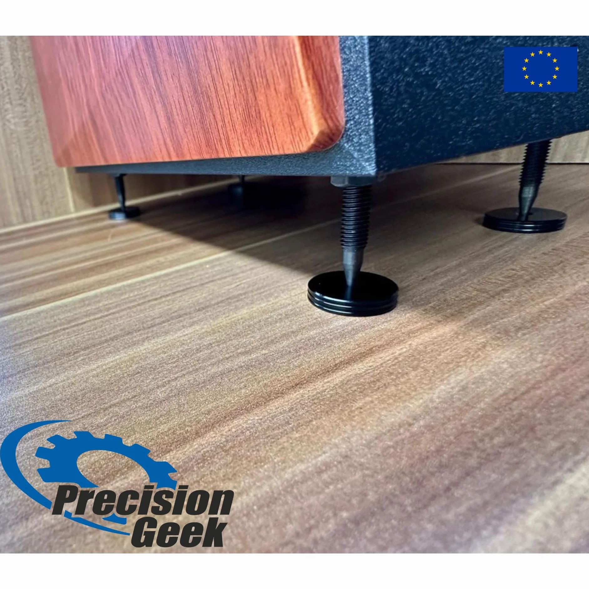 PrecisionGeek M6 Acciaio Annerito Spike Cono Absorber Altoparlanti Vite L-35mm Piedino 20mm 4pz