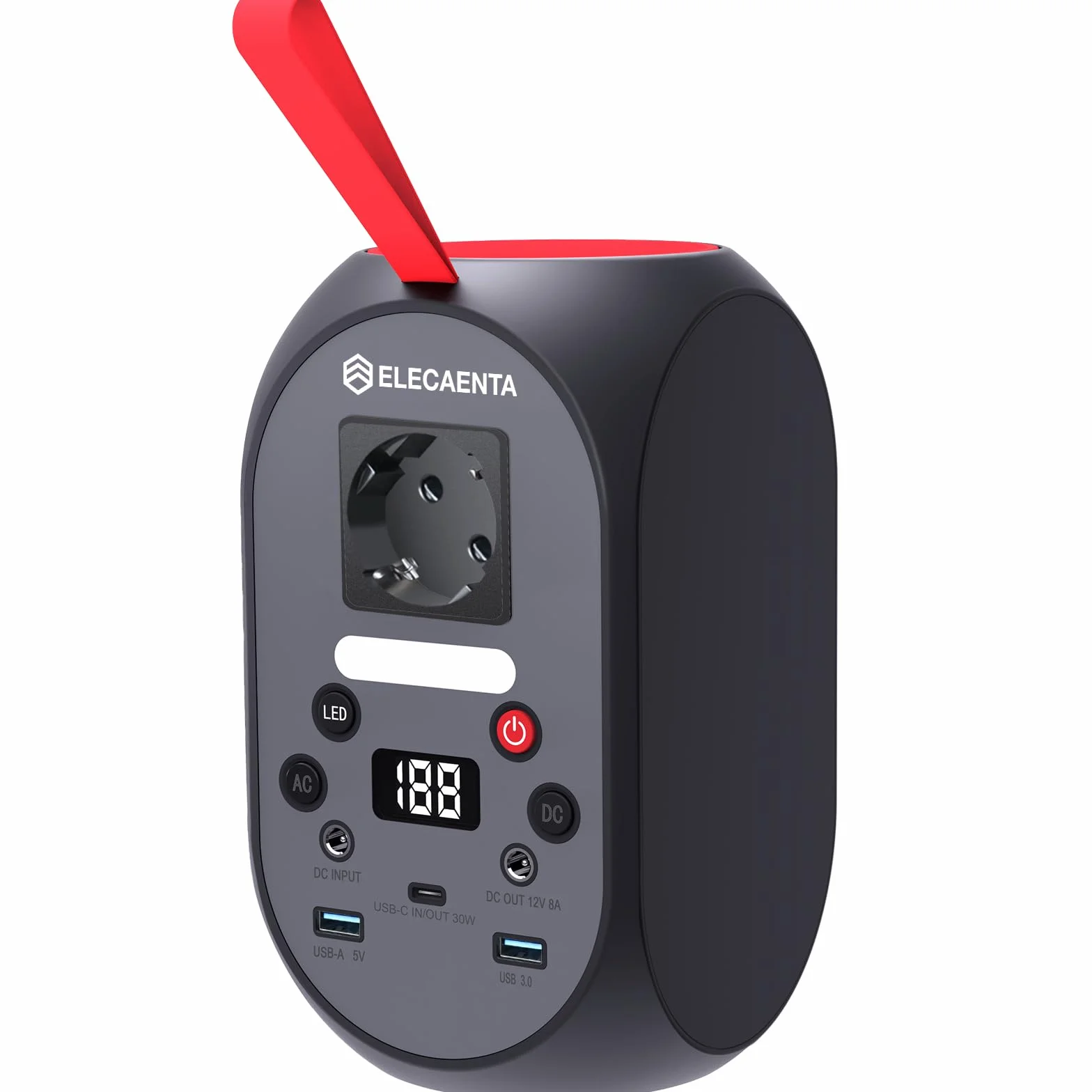 Centrale Elettrica Portatile 99Wh, Generatore Solar Portatile LiFePO4 Batteria CA 120W(Picco 200W) Batteria di Backup con Torcia a LED per Campeggio, Viaggi, Camper, Casa, Emergenza
