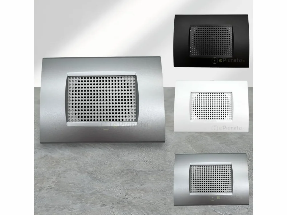 Diffusore audio da incasso LN4703 altoparlante nero placca Living Light per amplificatore