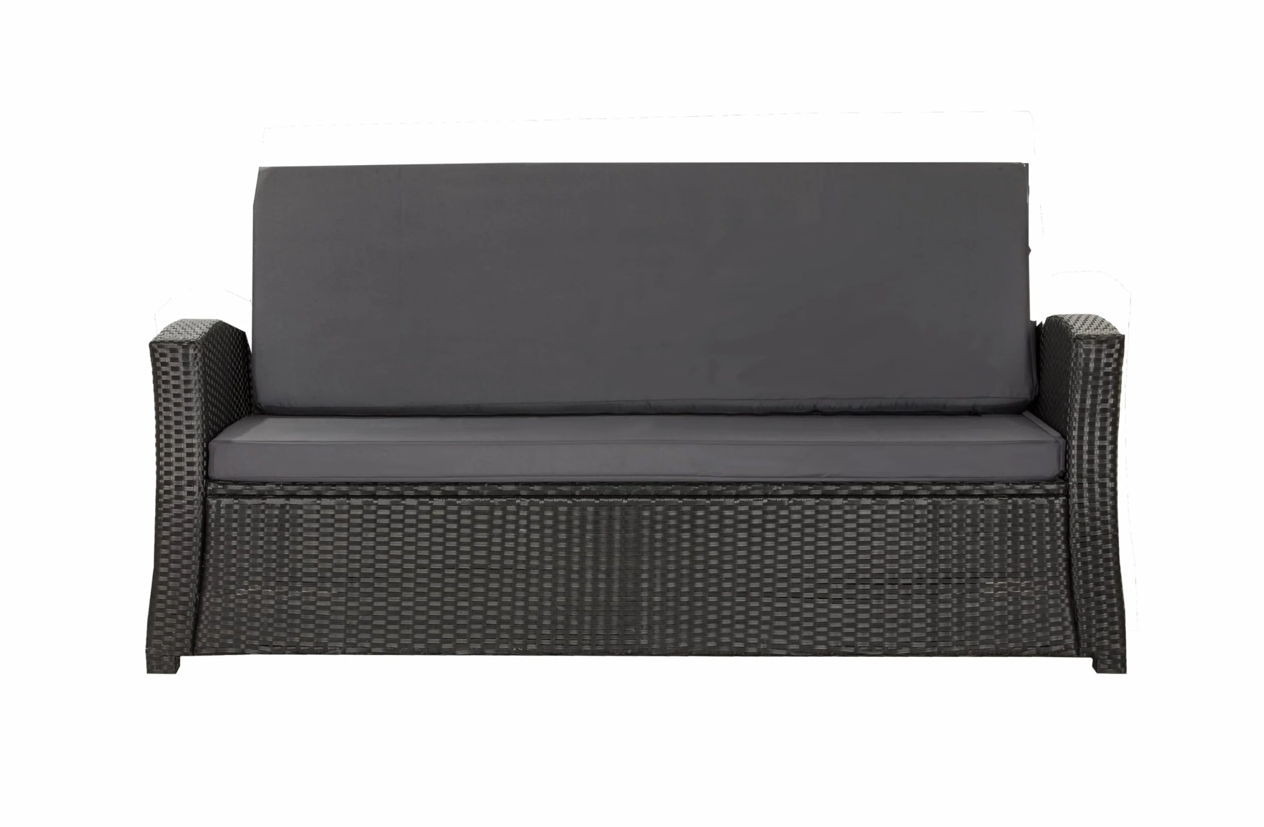 Cuscino per panca da giardino in polyrattan, comodo cuscino per panche da giardino, ideale per il divano da giardino o il dondolo Hollywood (antracite, 170 x 60 x 50 cm)